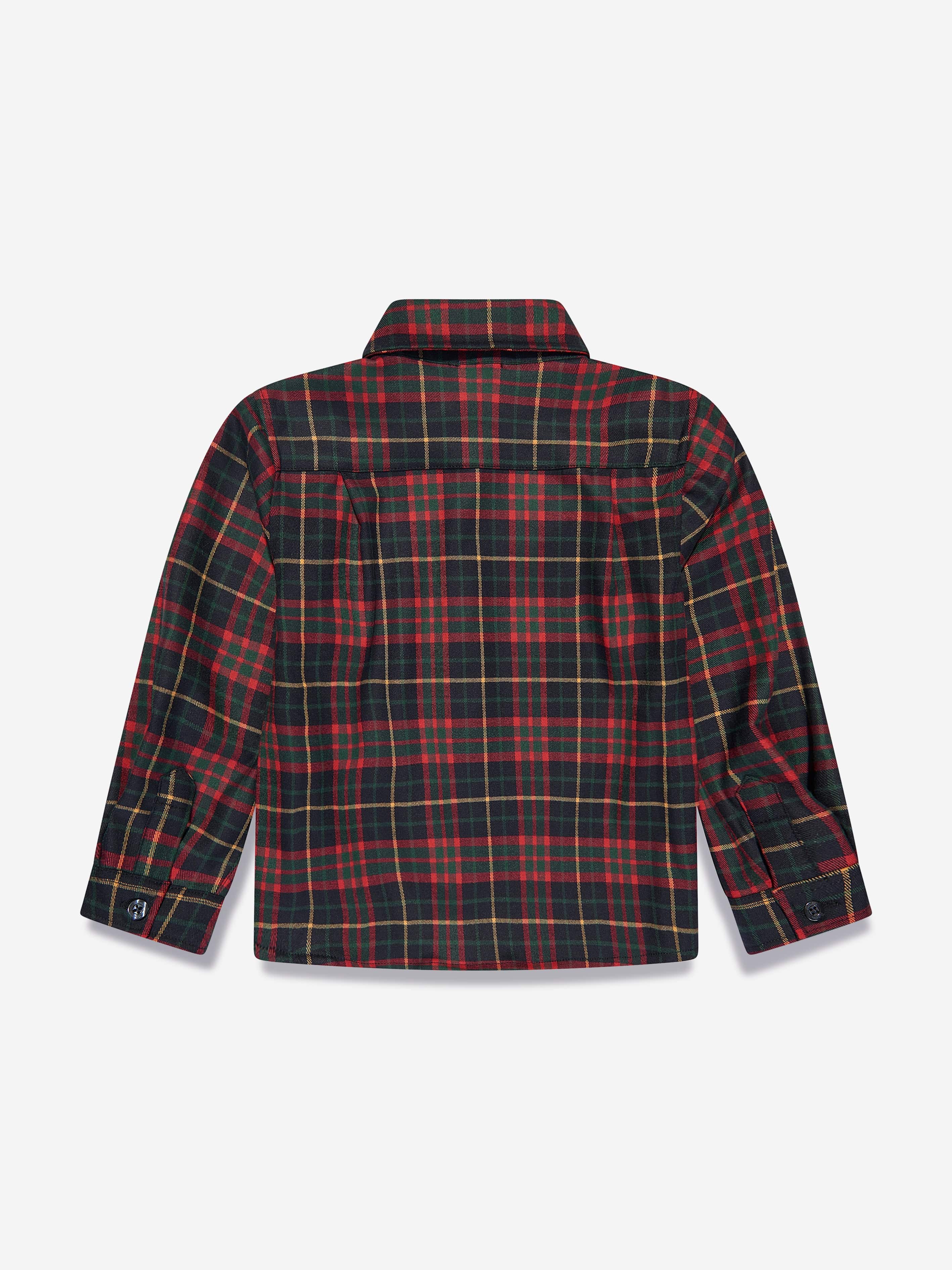 Patachou Boys Tartan Shirt in Navy