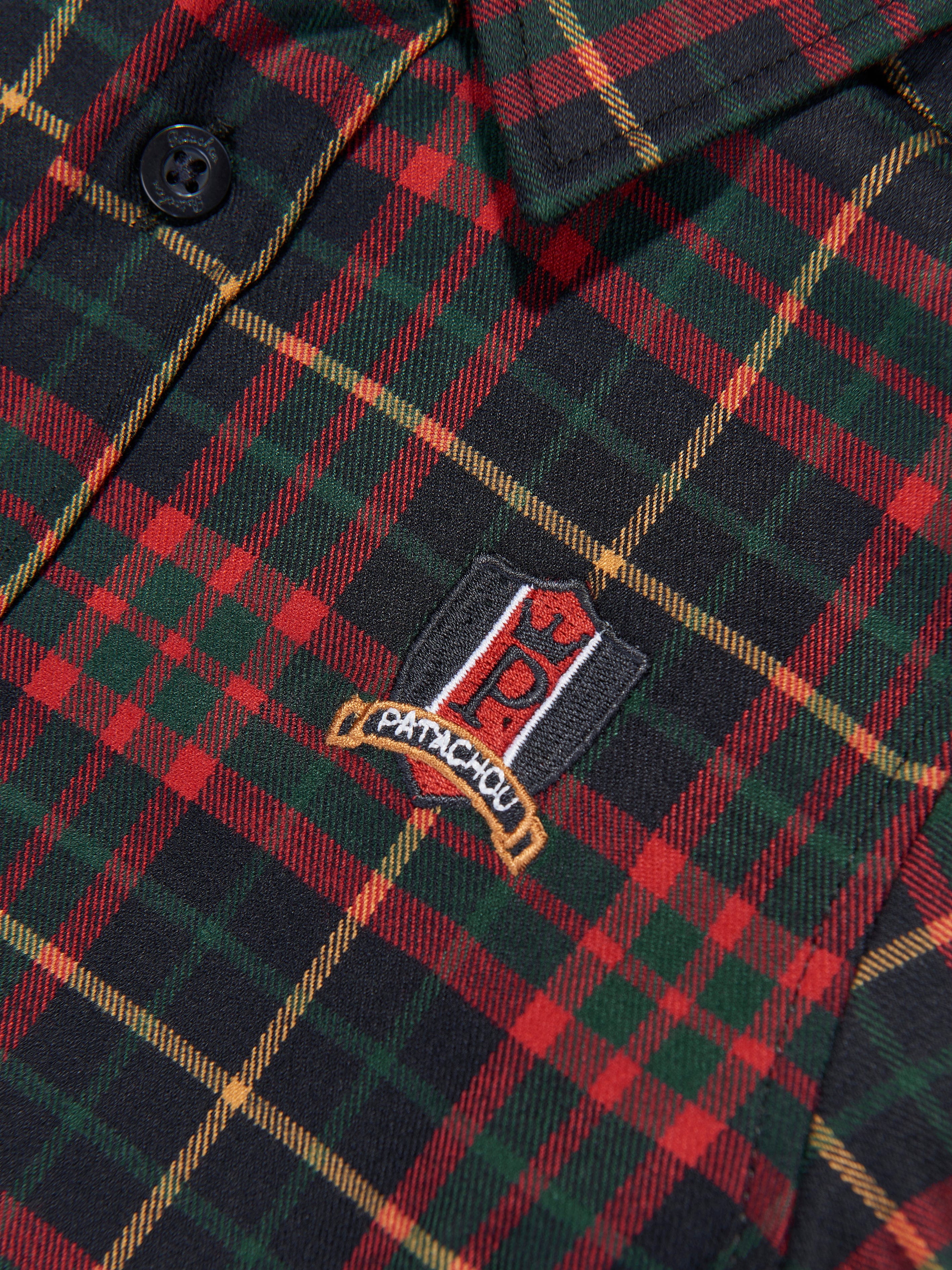 Patachou Boys Tartan Shirt in Navy