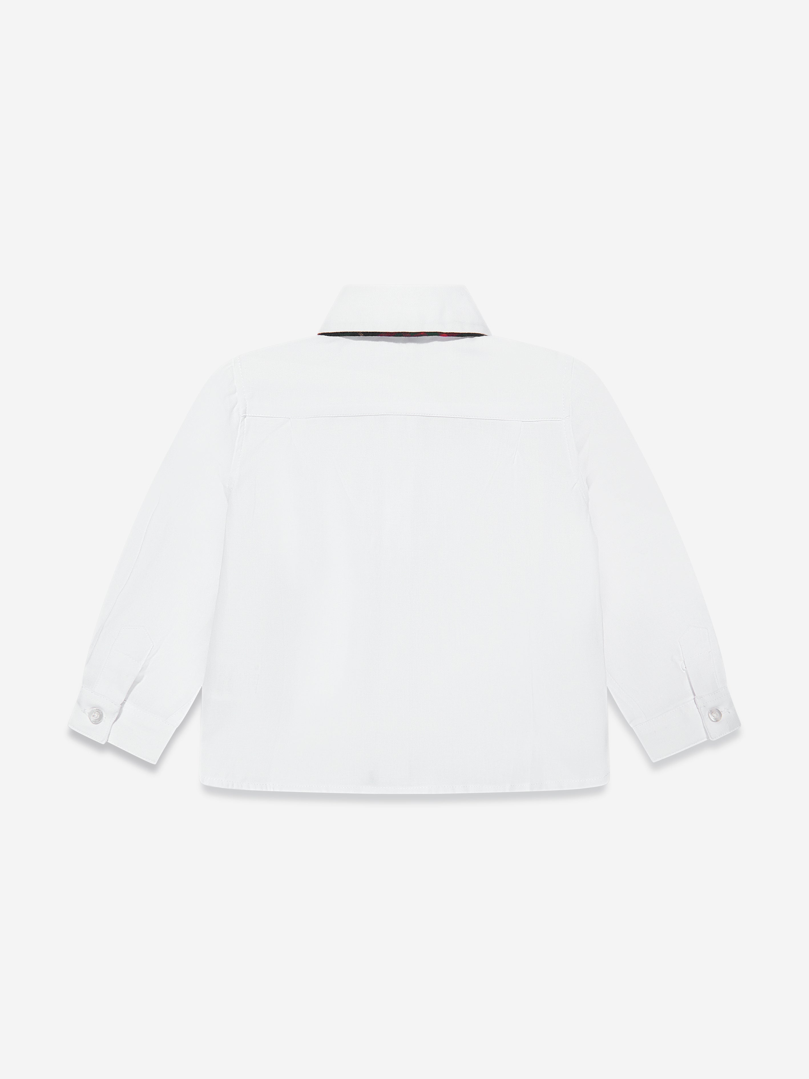 Patachou Boys Cotton Shirt in White