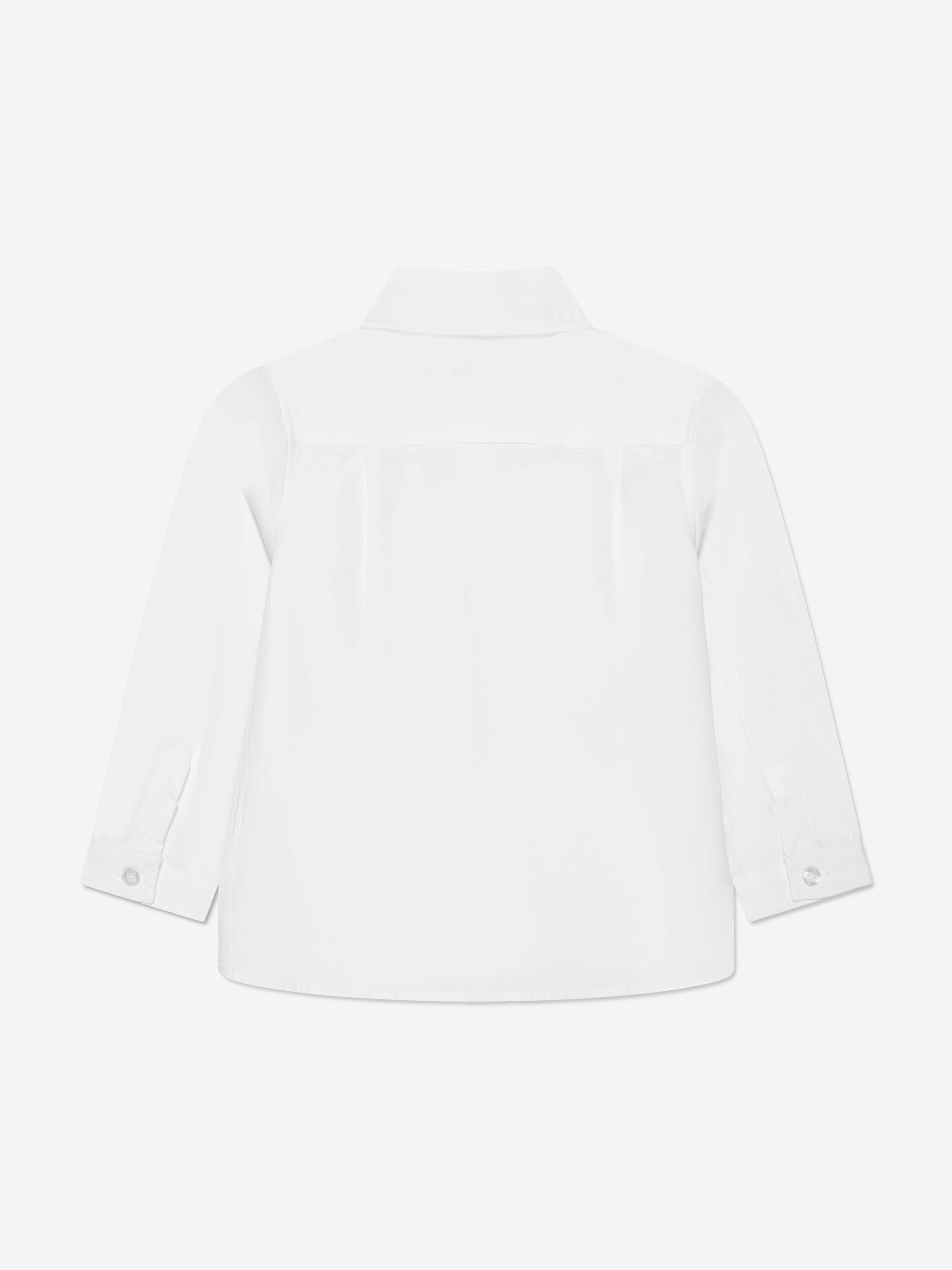 Patachou Boys Long Sleeve Shirt in White