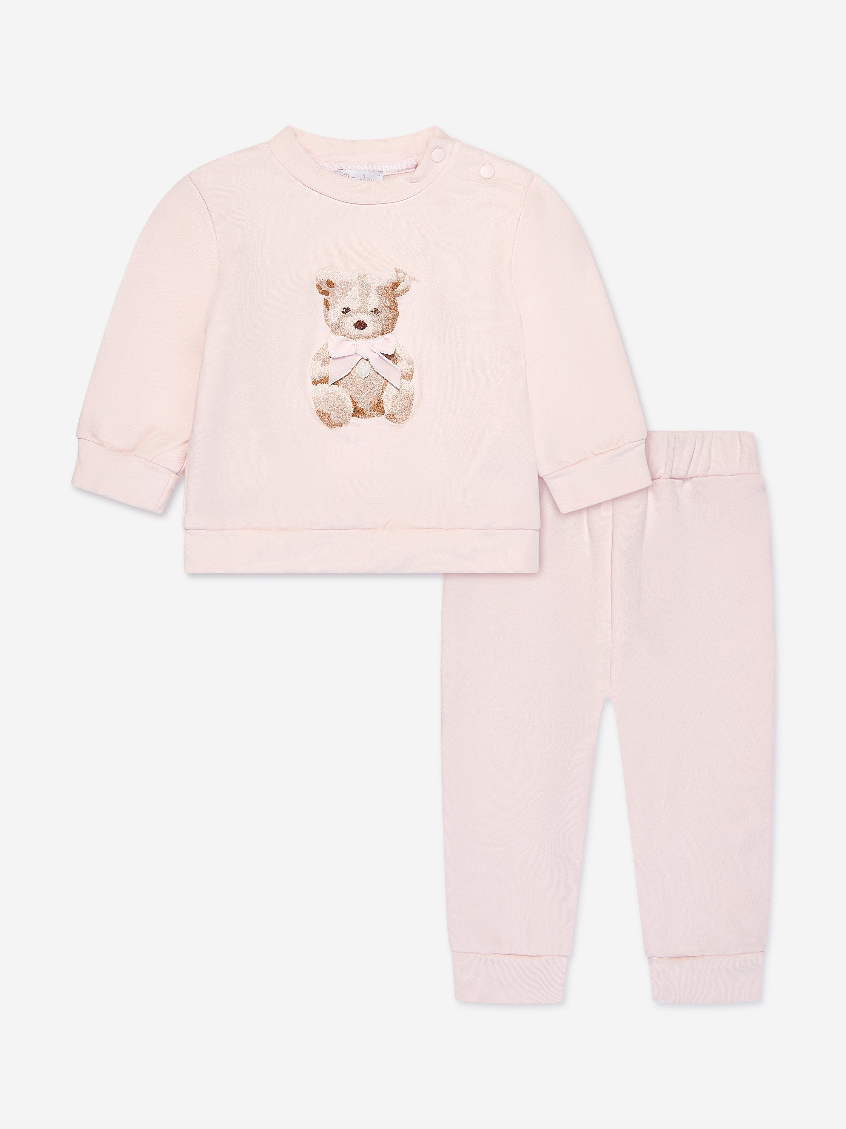 Patachou Baby Girls Teddy Bear Tracksuit in Pink