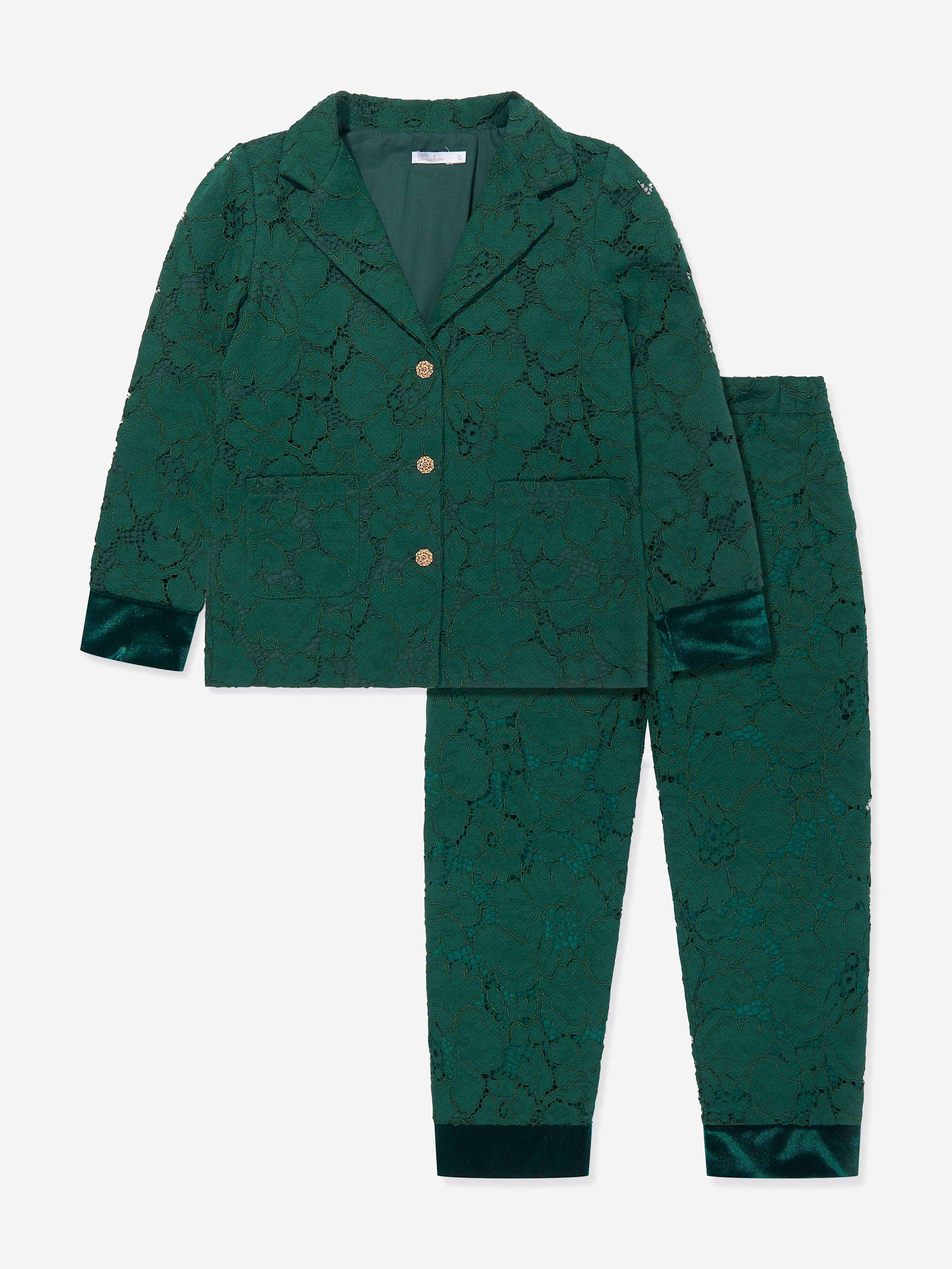 Patachou Boys 2 Piece Suit In Green