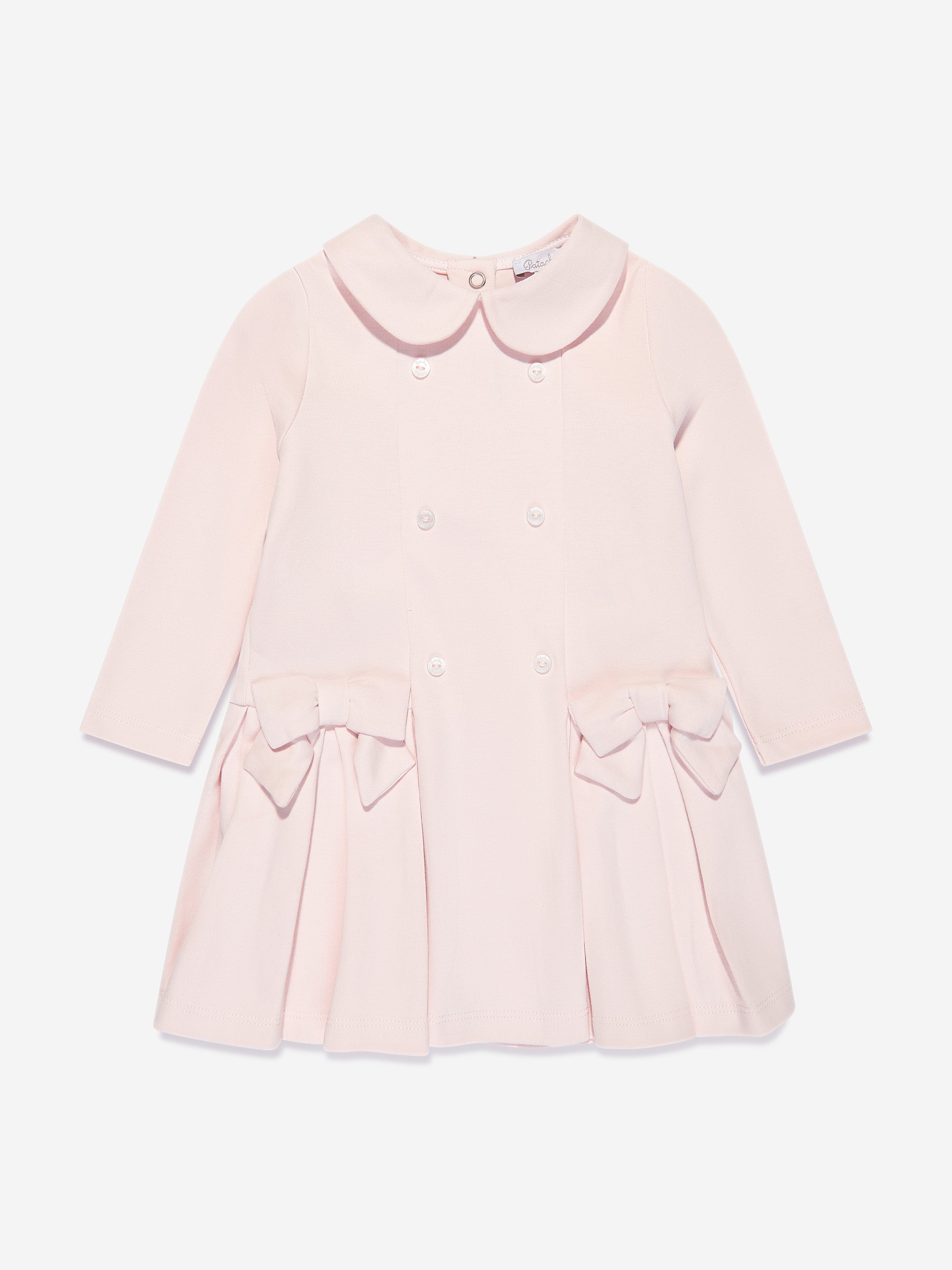 Patachou Baby Girls Cotton Jersey Dress in Pink