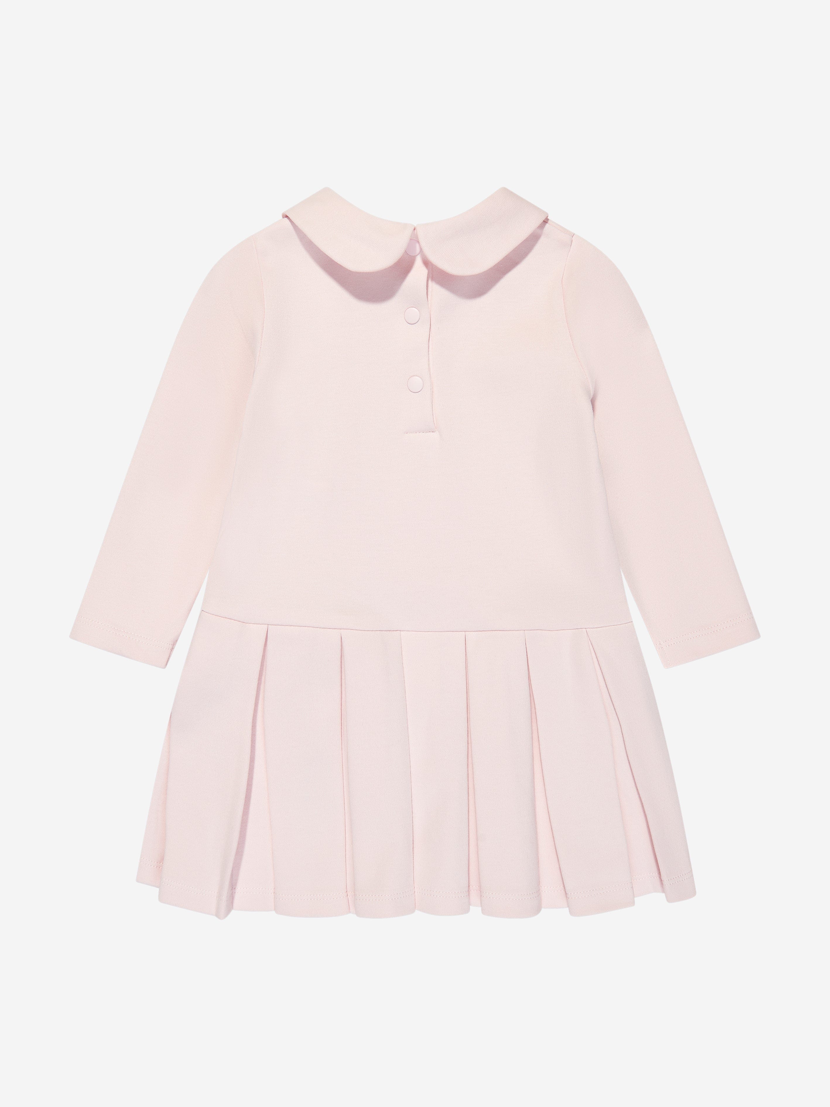 Patachou Baby Girls Cotton Jersey Dress in Pink