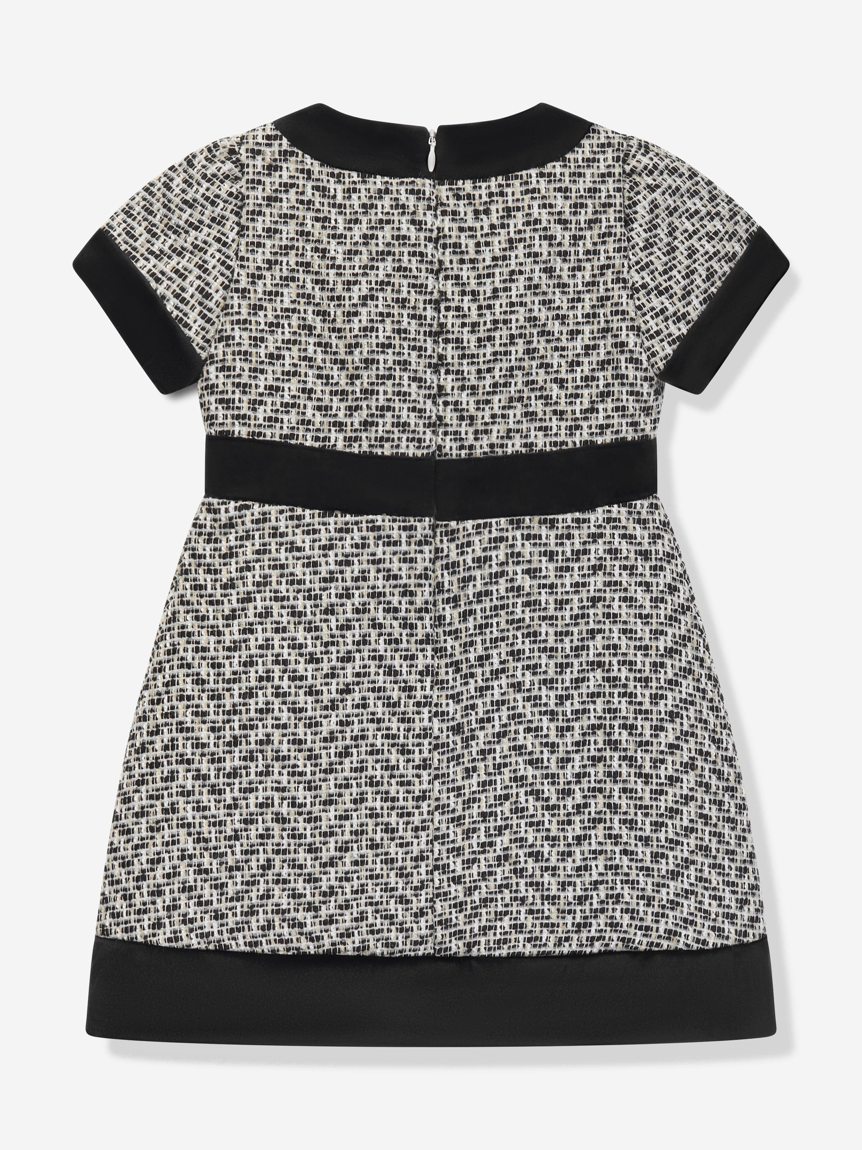 Patachou Girls Tweed Dress in Black