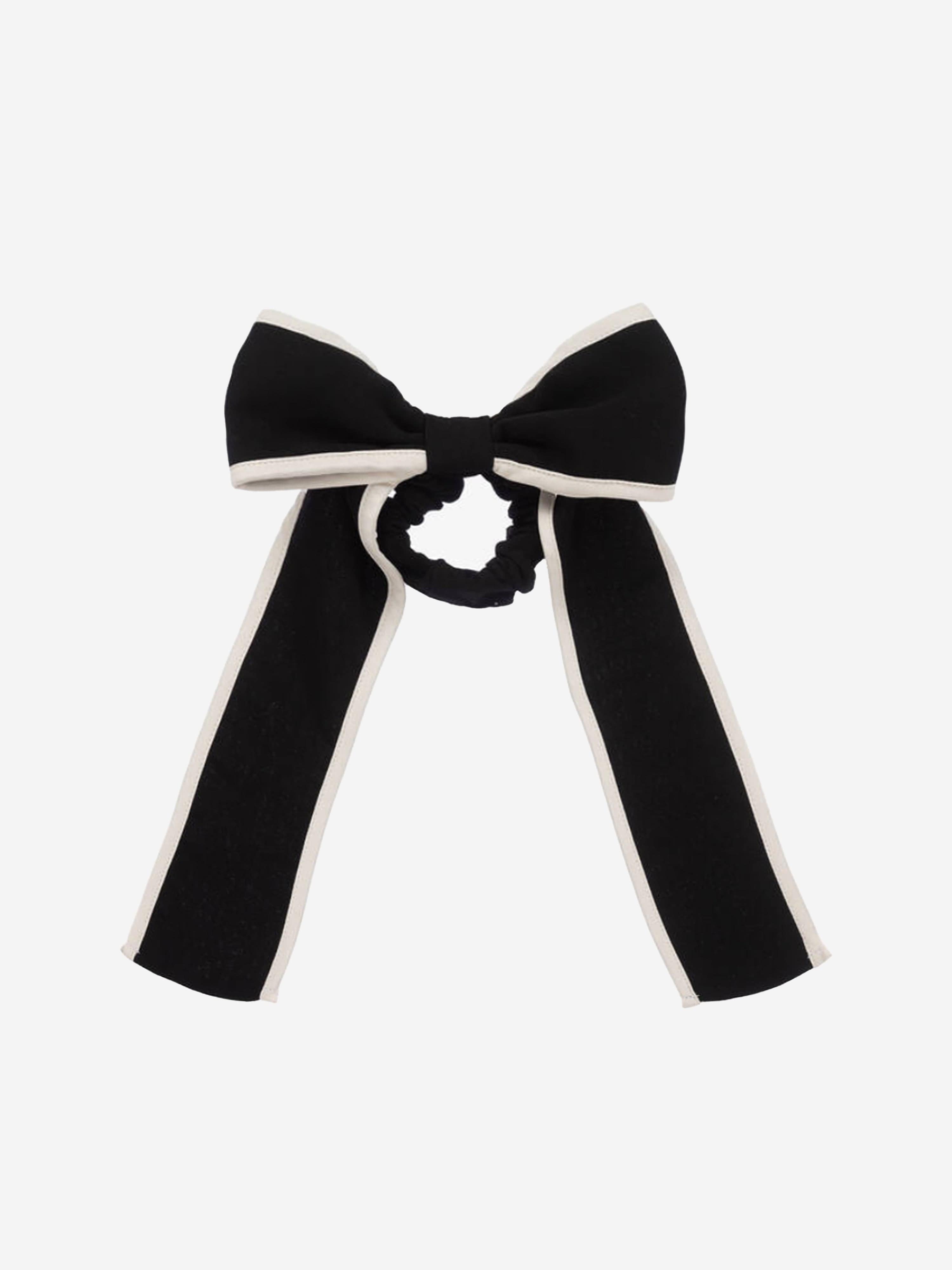 Patachou Girls Crepe Hair Scrunchie in Black