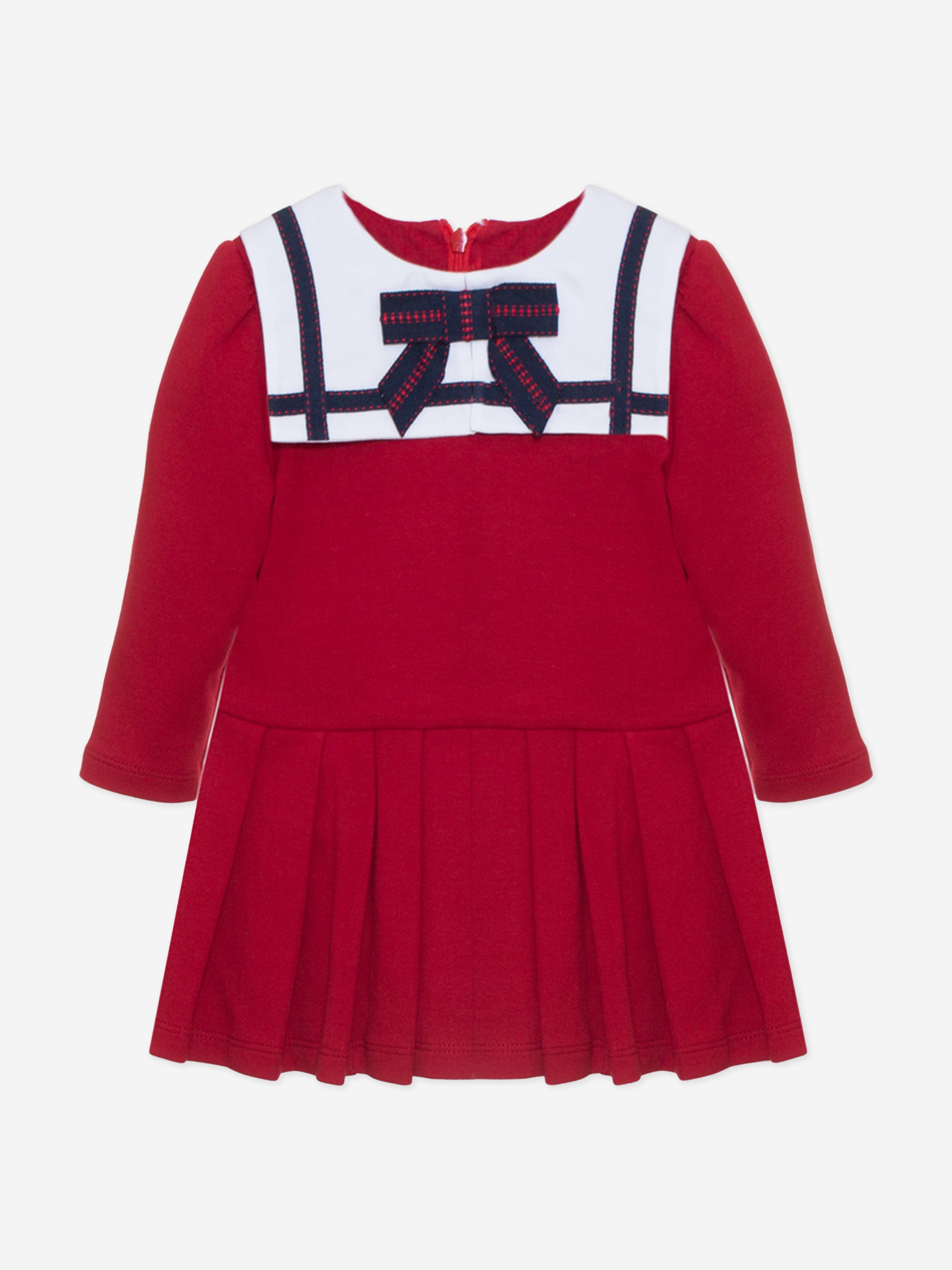 Baby Girls Sailor Dress in Red