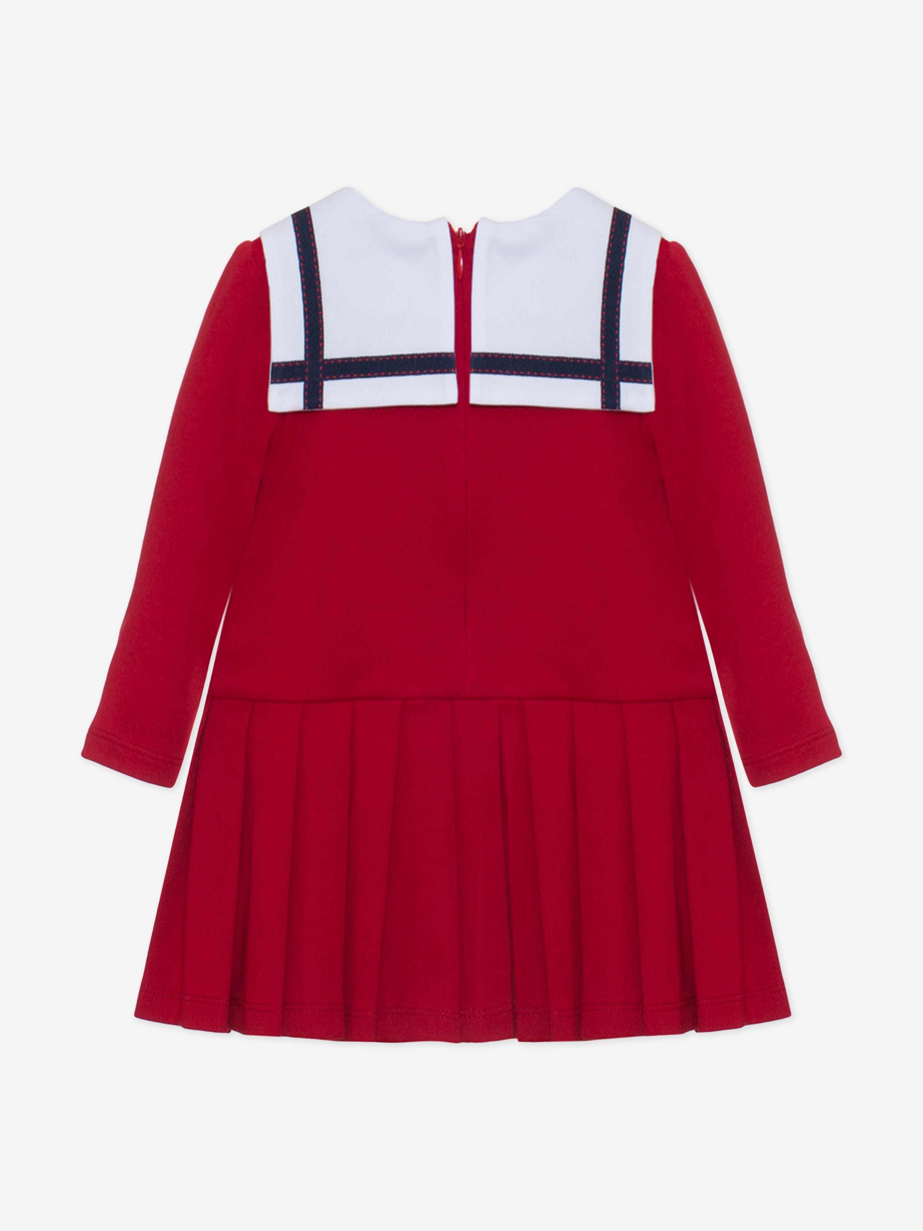 Baby Girls Sailor Dress in Red