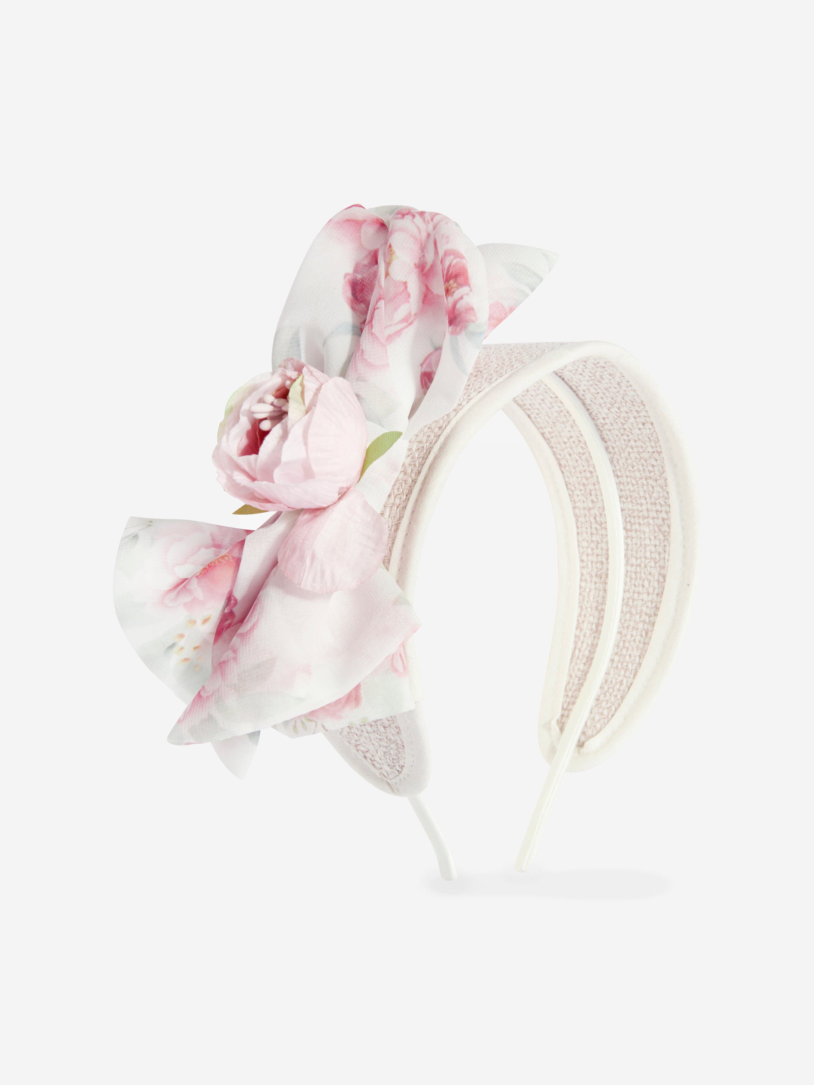 Patachou Girls Rose Headband in Ivory