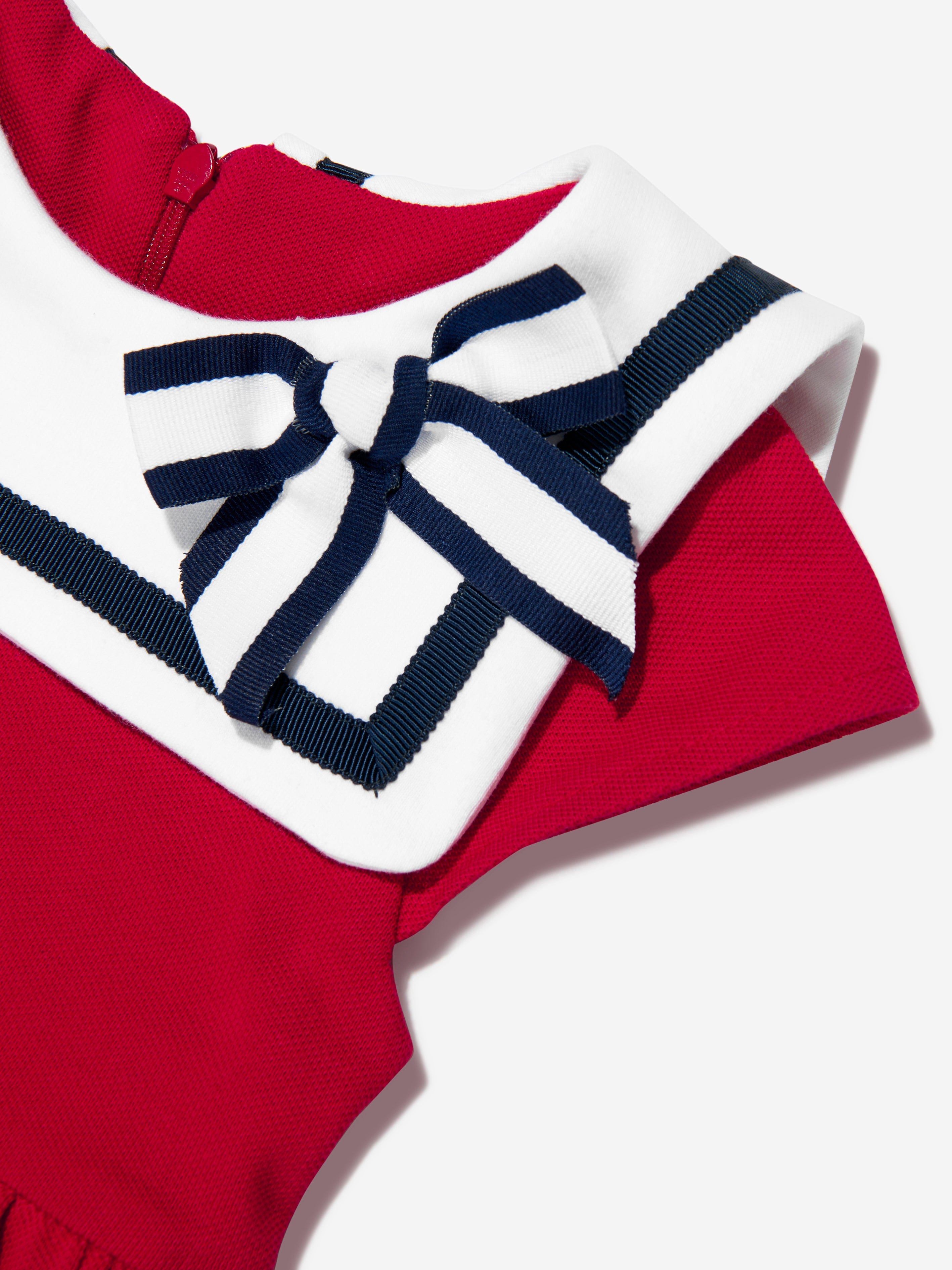 Patachou Girls Sailor Style Dress in Red