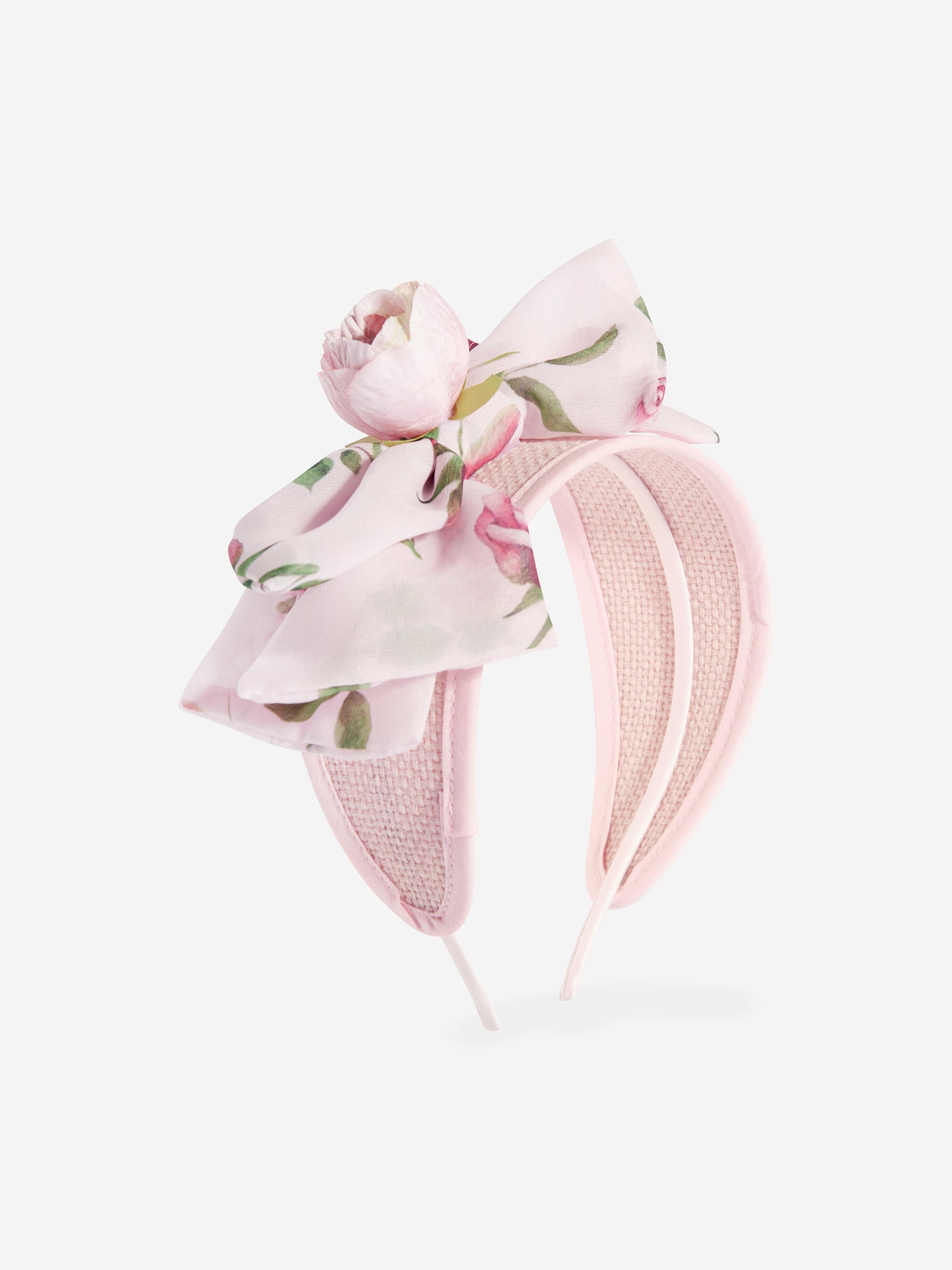 Patachou Girls Rosebud Headband in Pink