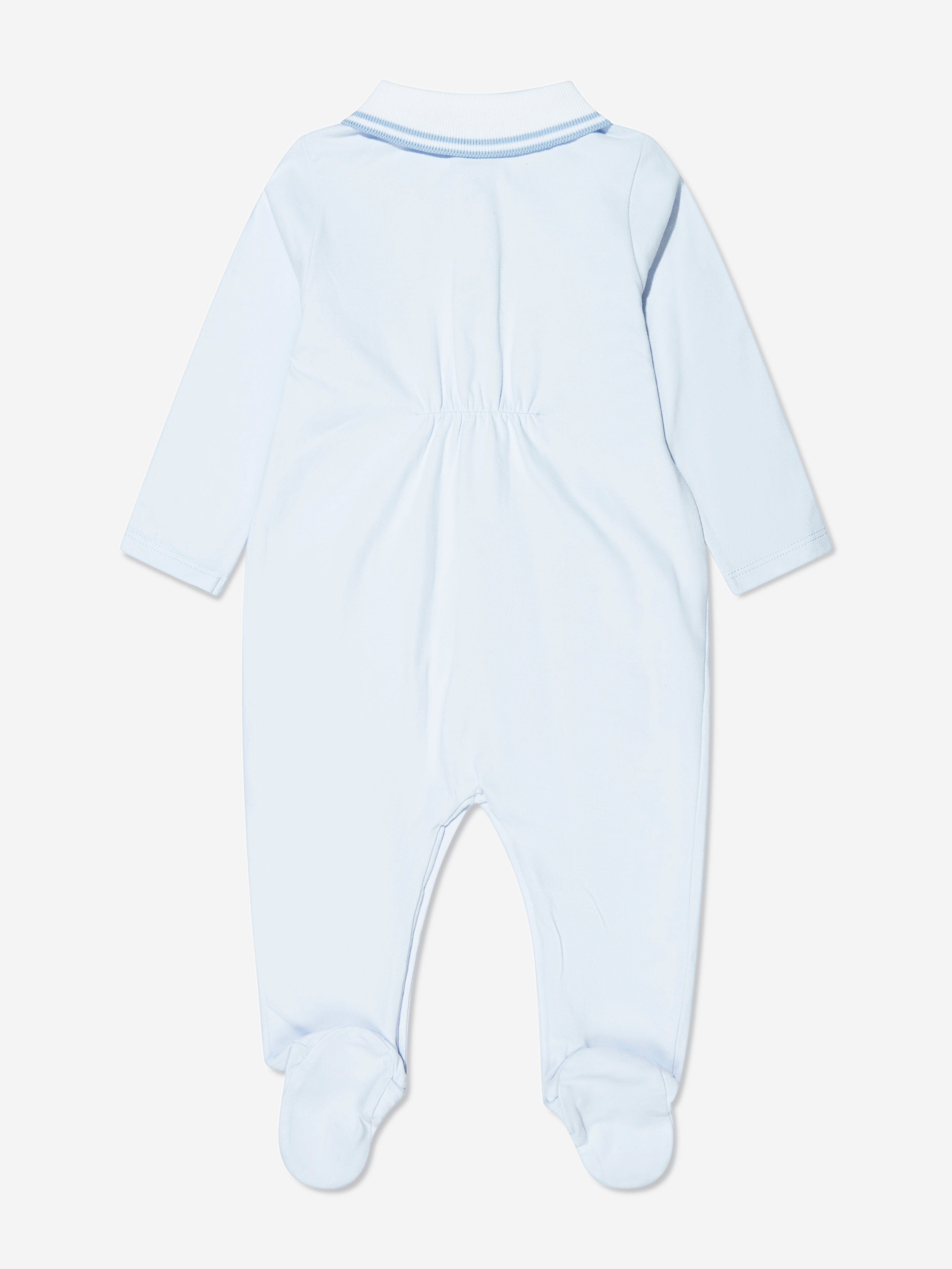 Patachou Baby Boys Branded Babygrow in Blue