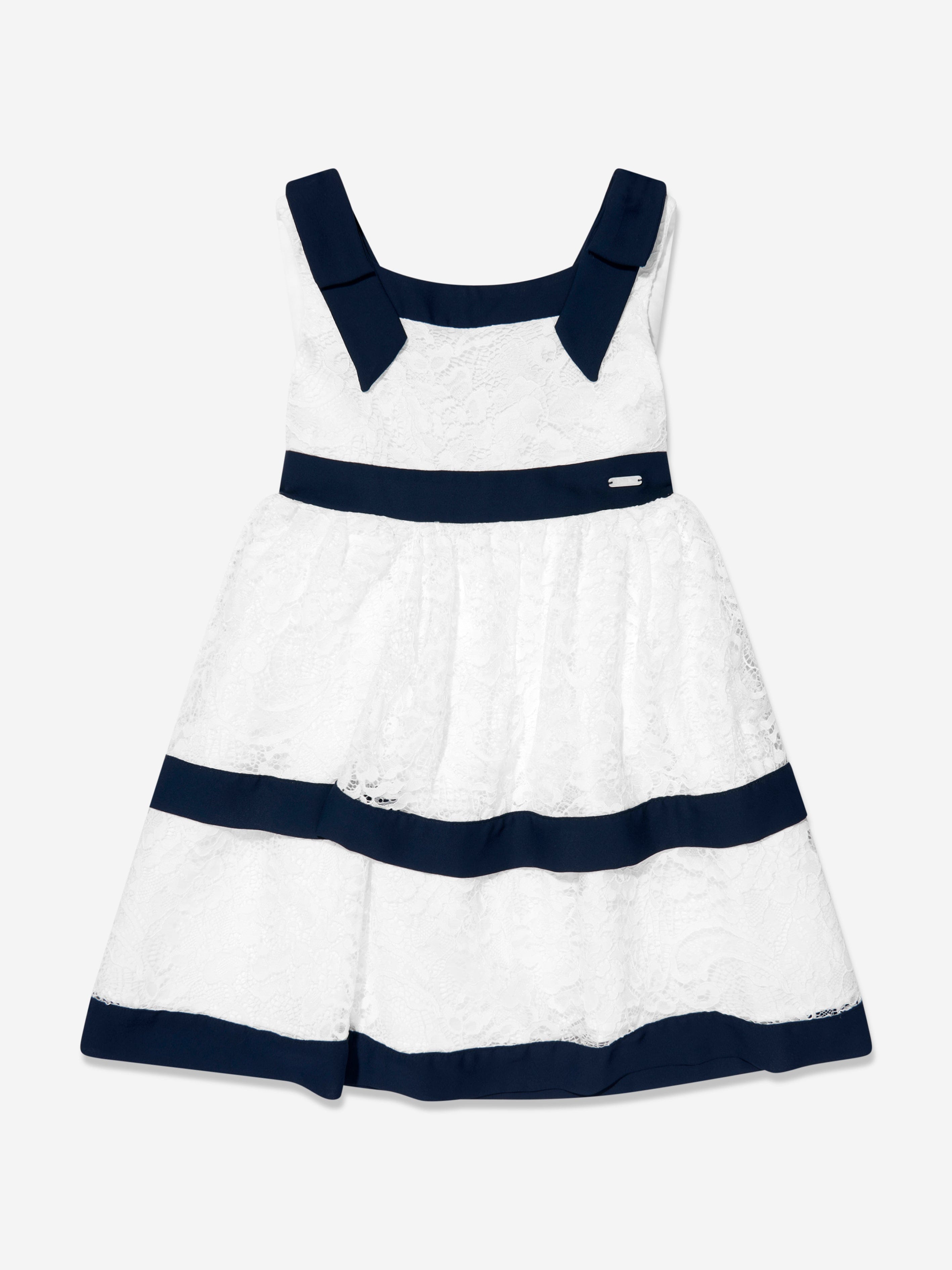 Patachou Girls Strappy Dress in White