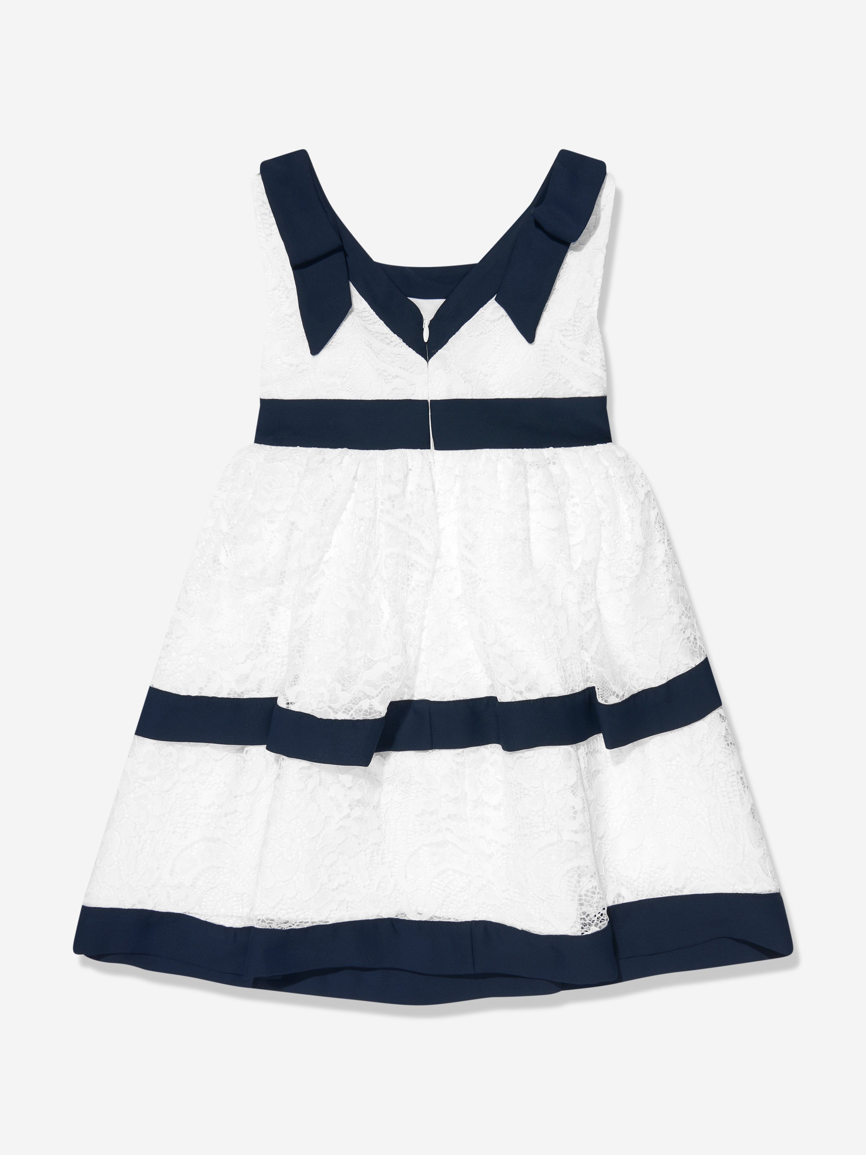 Patachou Girls Strappy Dress in White