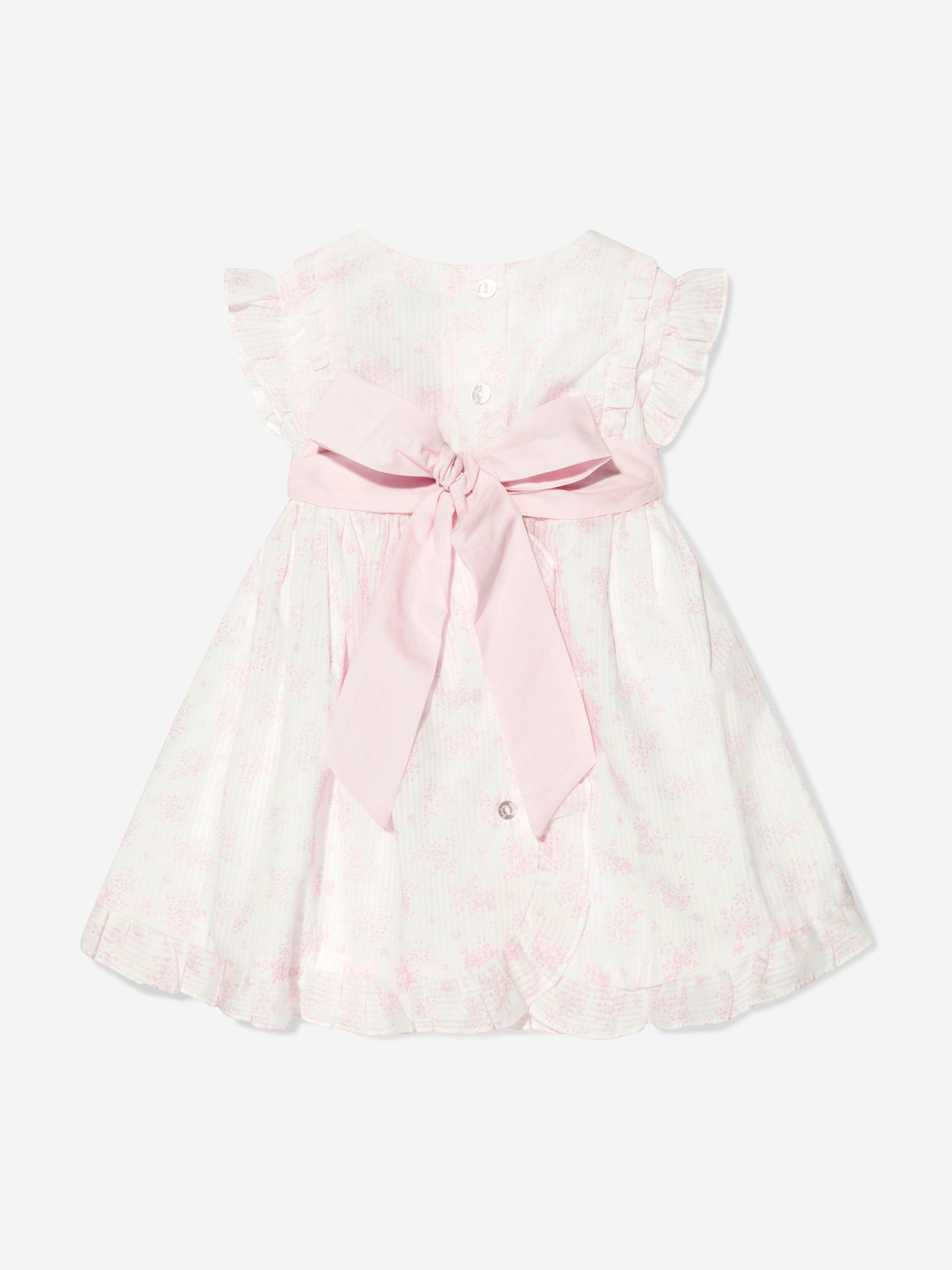 Patachou Baby Girls Floral Print Dress in White