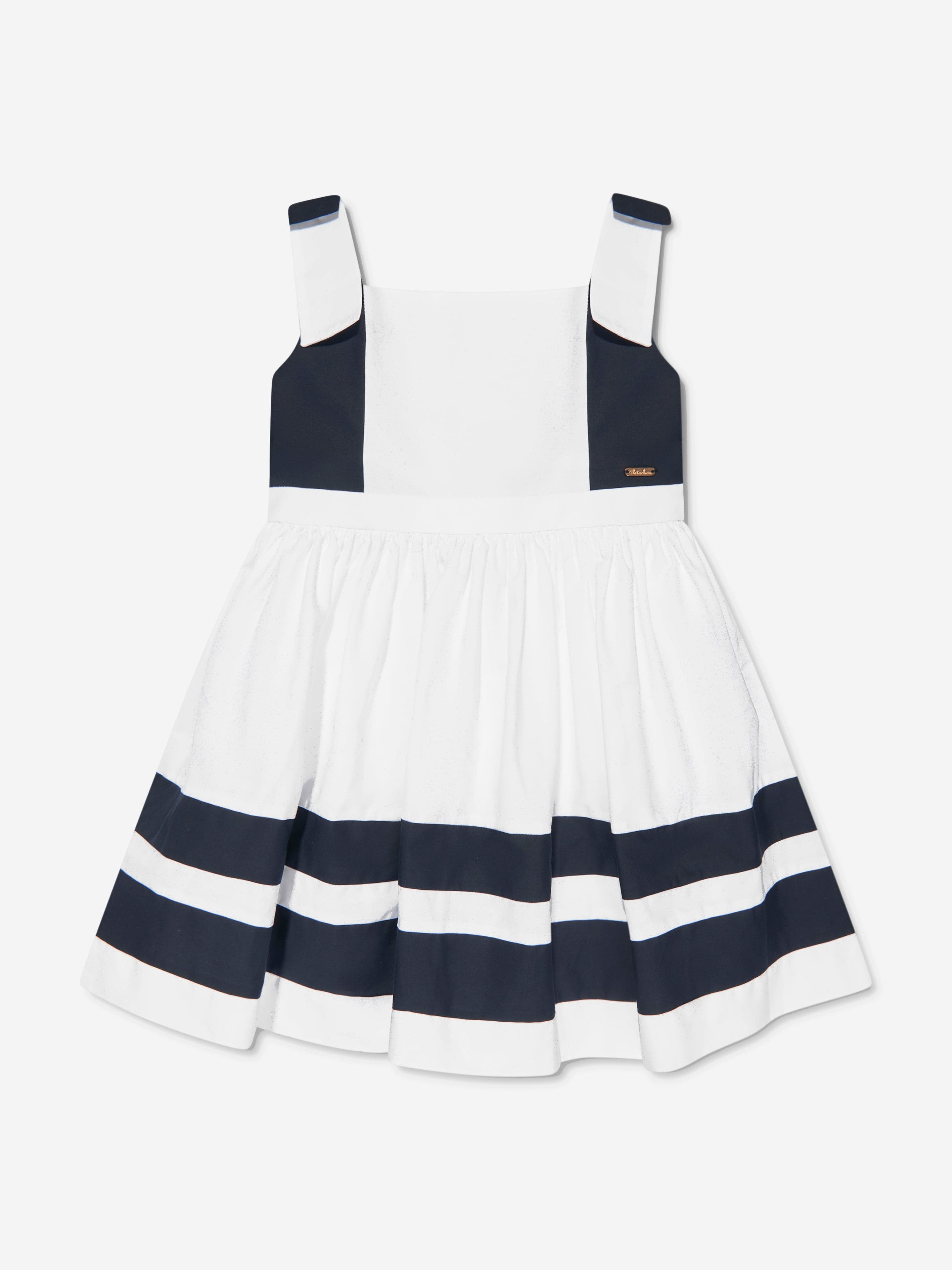 Patachou Girls Sleeveless Dress in White