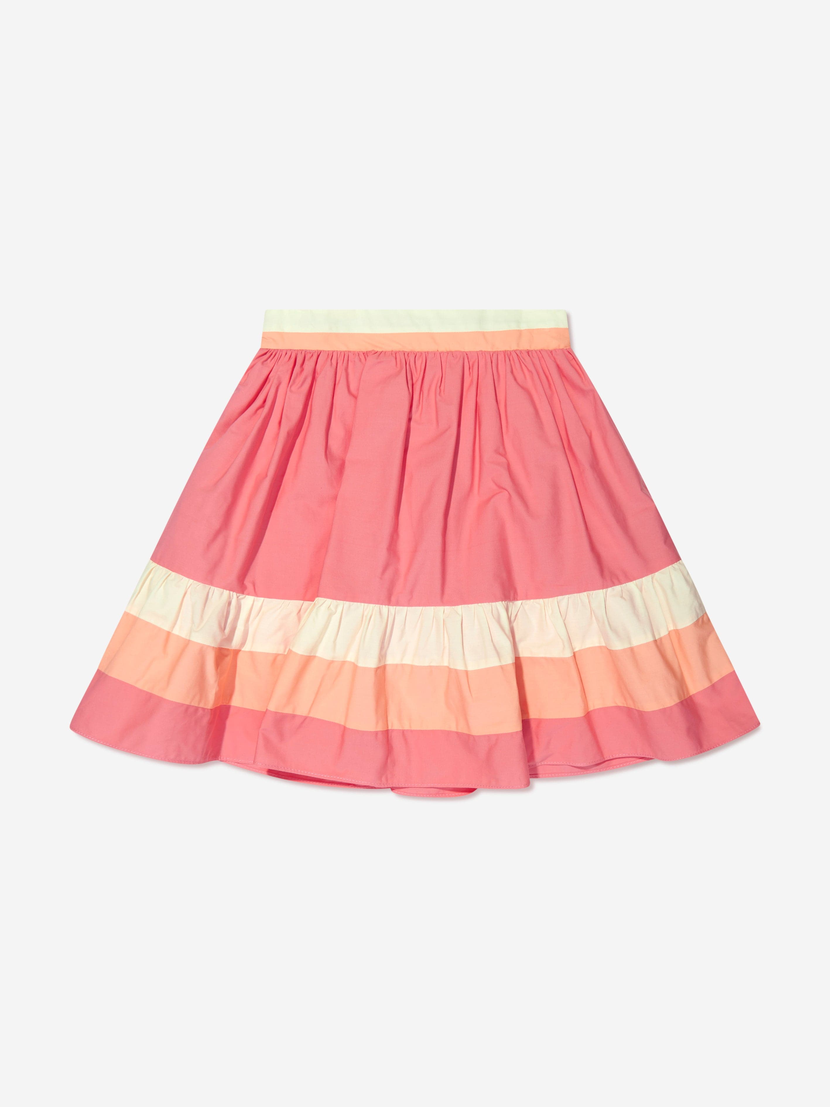 Patachou Girls Striped Skirt in Pink