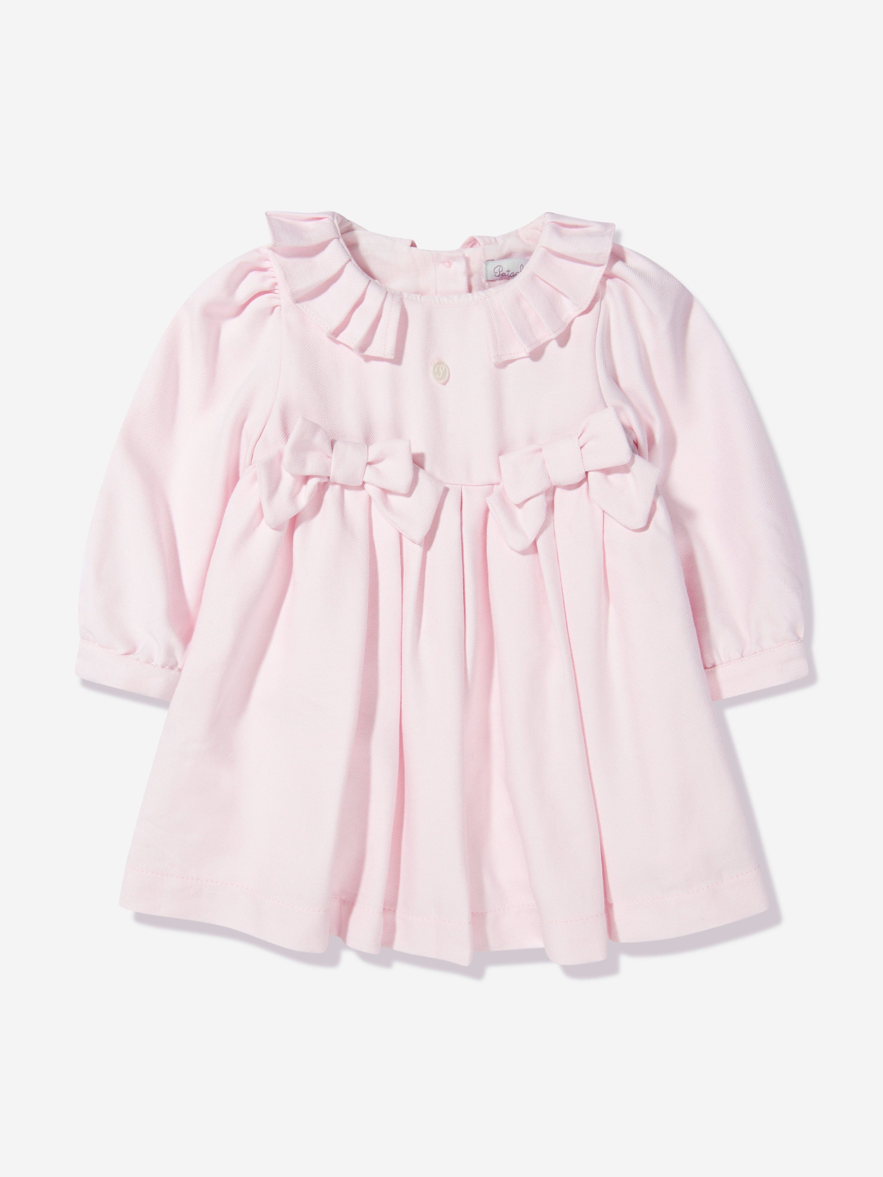 Patachou Baby Girls Long Sleeve Bow Dress