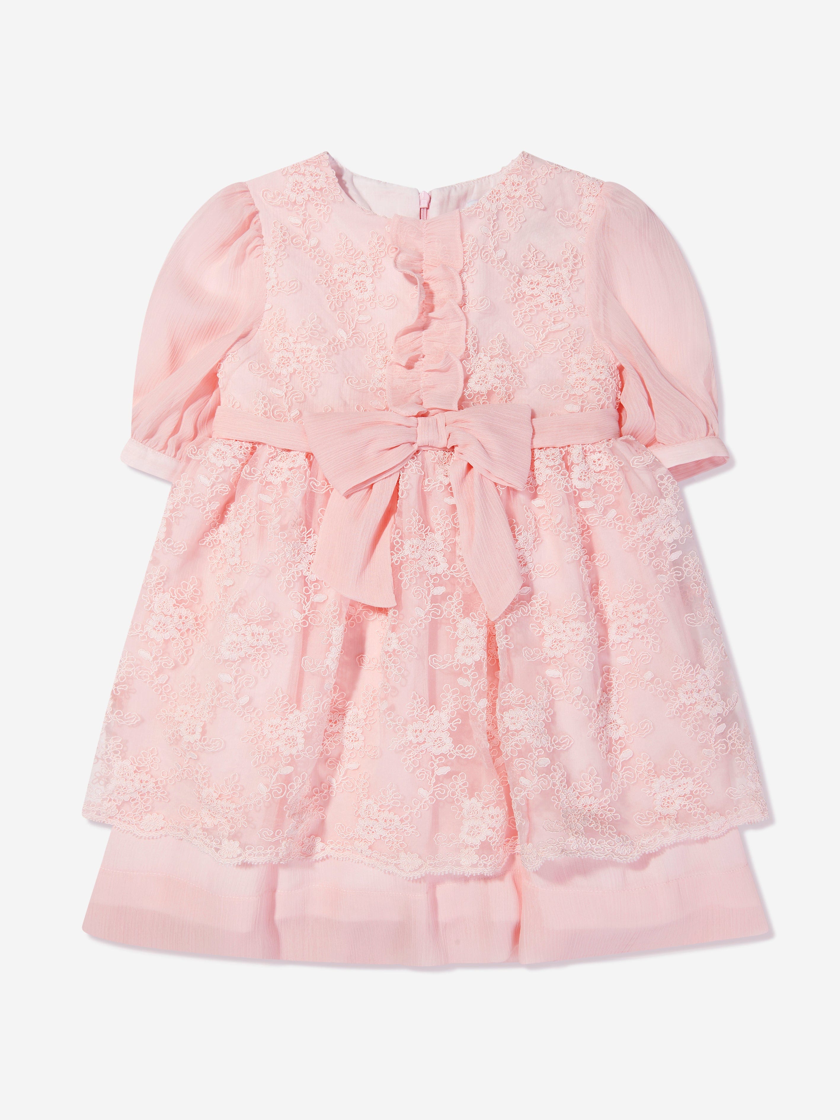 Patachou Girls Tulle And Lace Dress