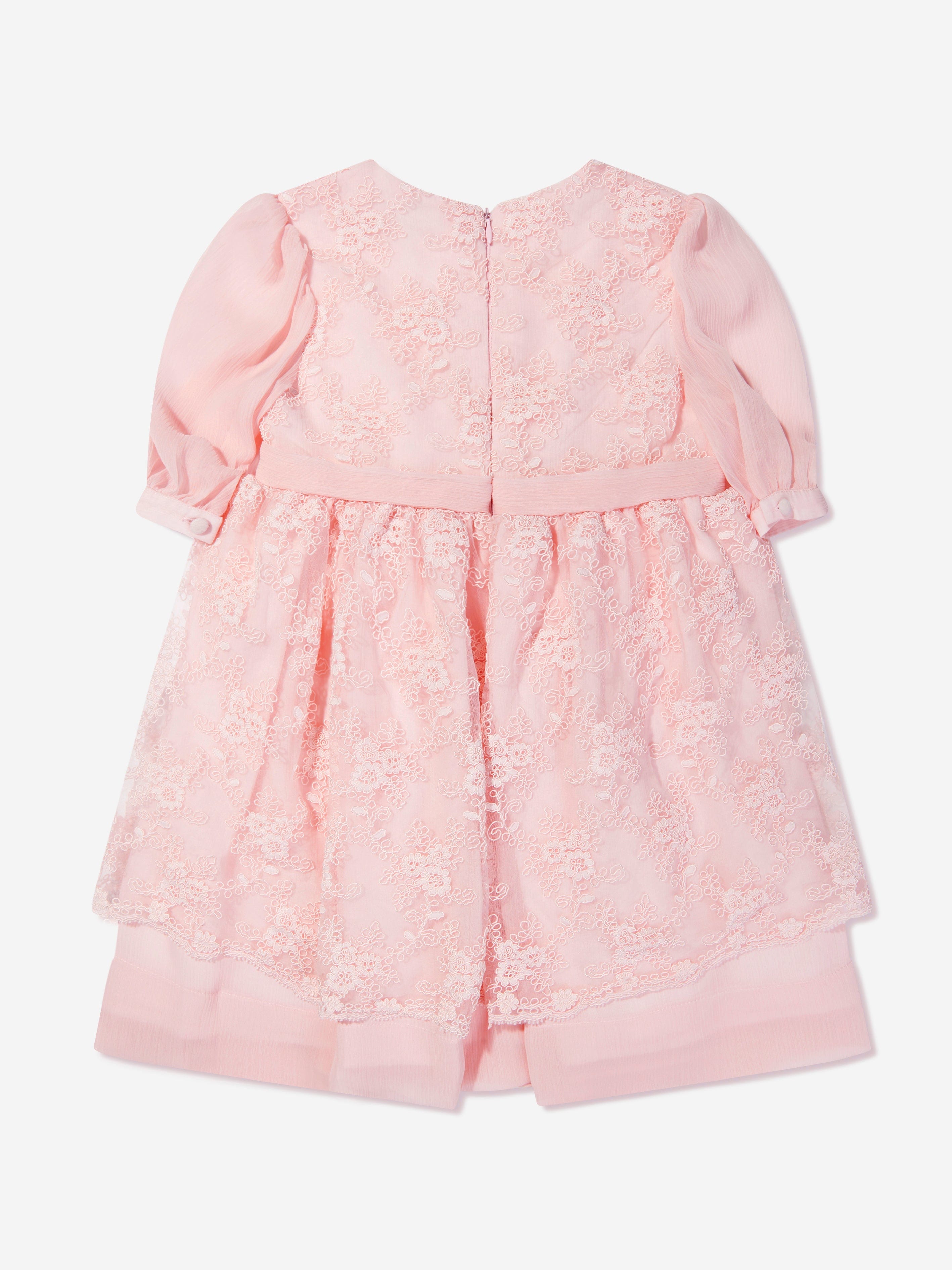 Patachou Girls Tulle And Lace Dress