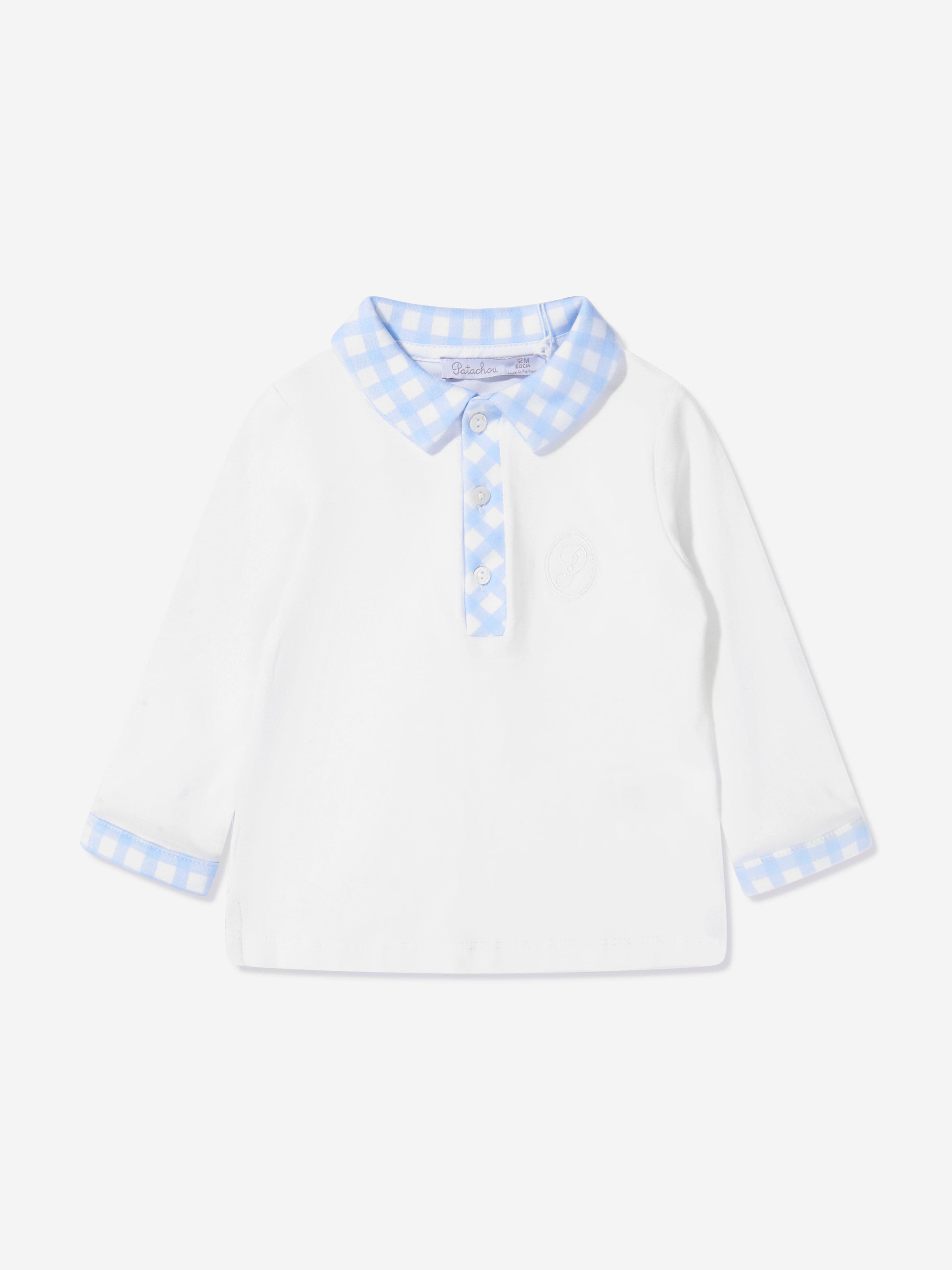 Patachou Baby Boys Long Sleeve Polo Shirt