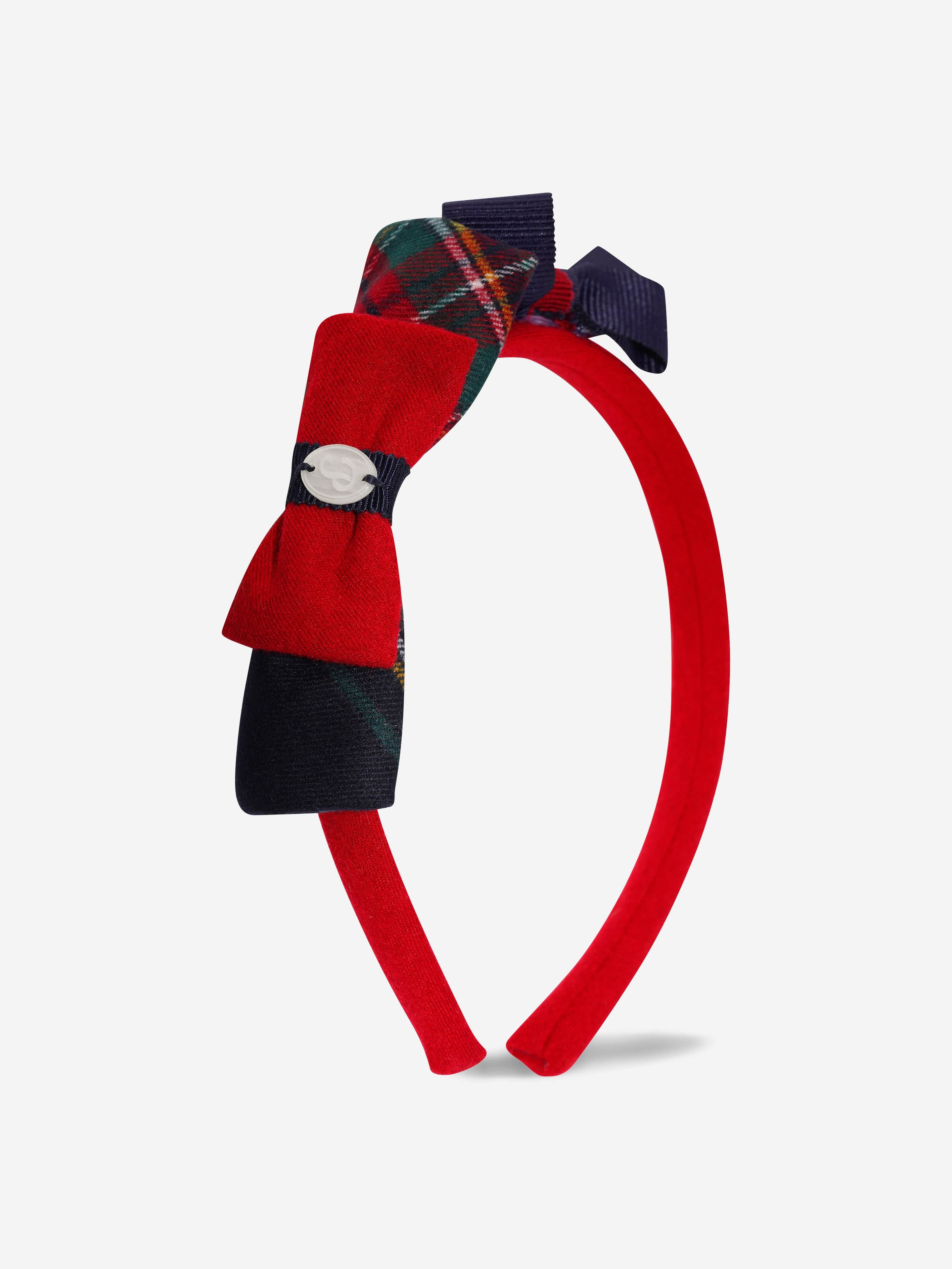 Patachou Girls Tartan Bow Headband