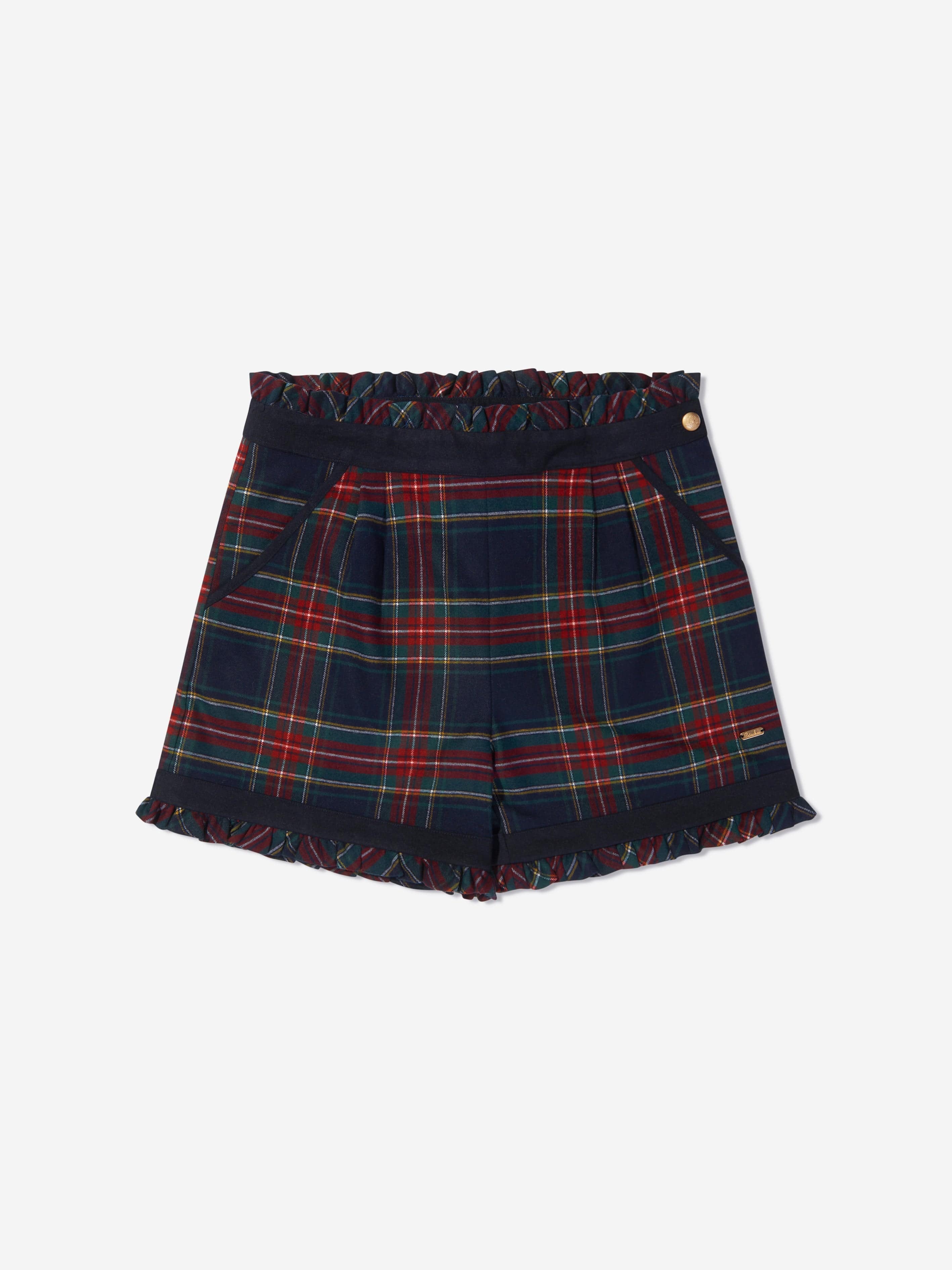 Patachou Girls Tartan Check Shorts