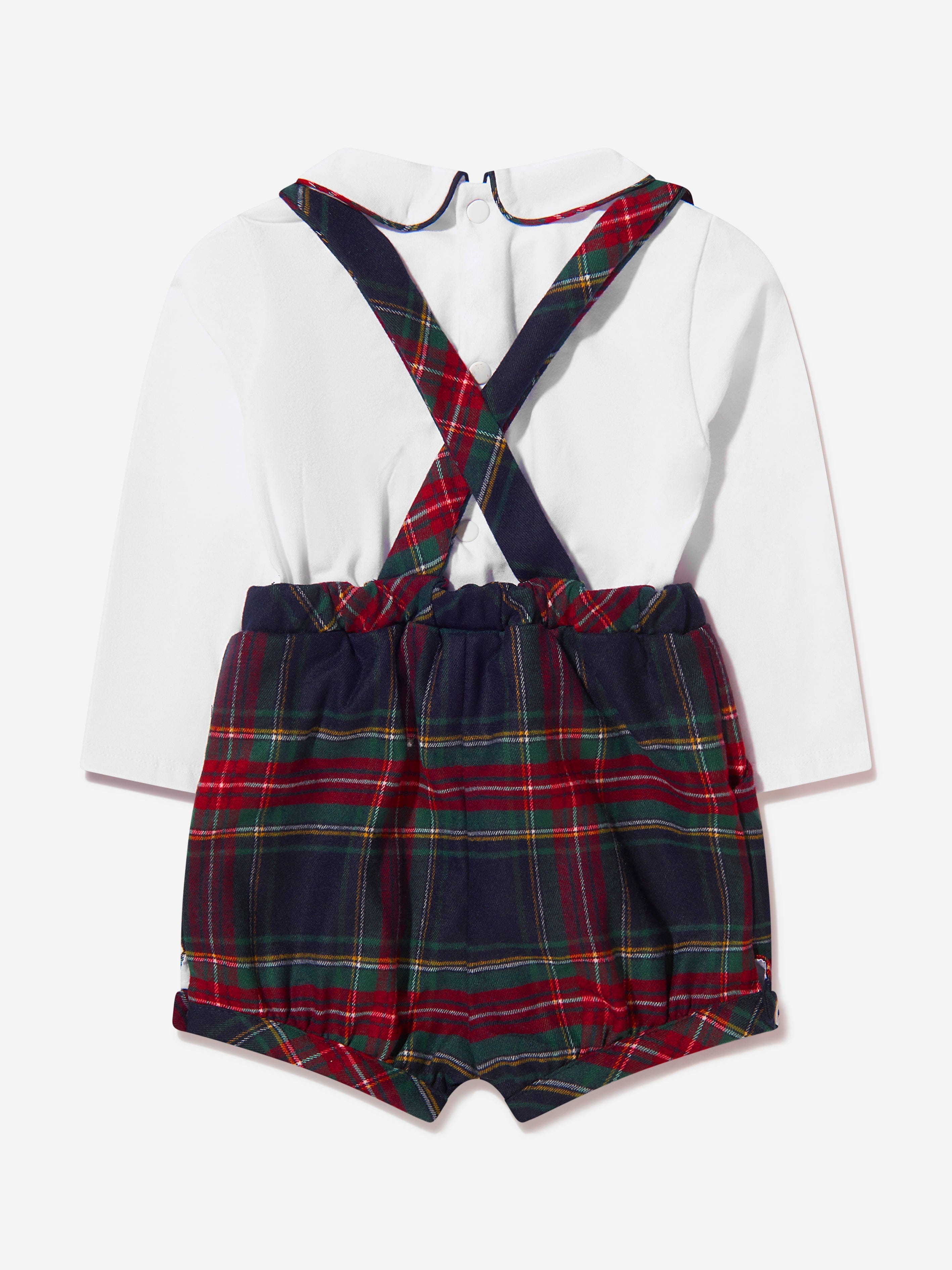 Patachou Baby Boys Tartan Romper