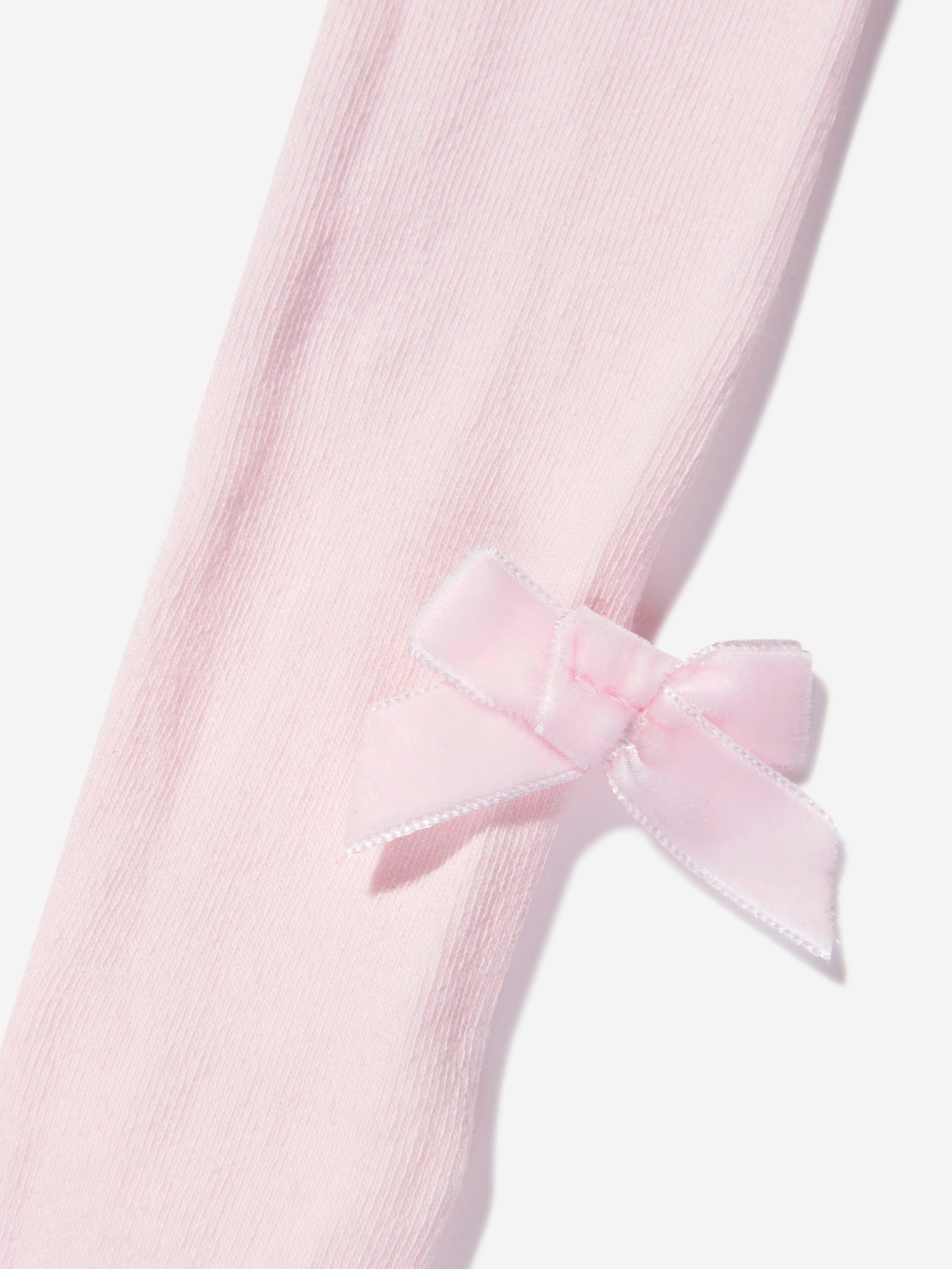 Patachou Girls Tights With Velvet Bow