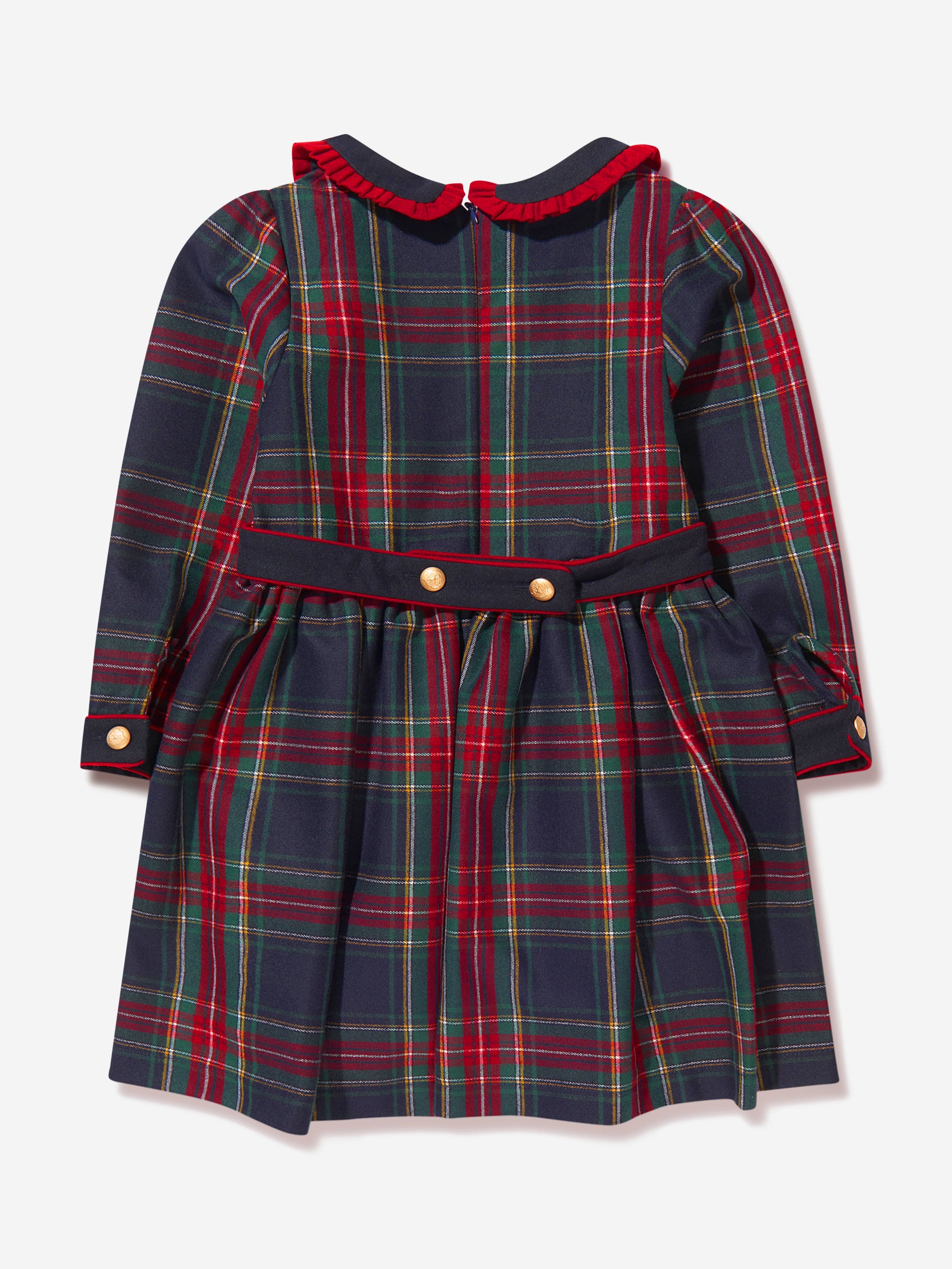 Patachou Girls Tartan Long Sleeve Dress