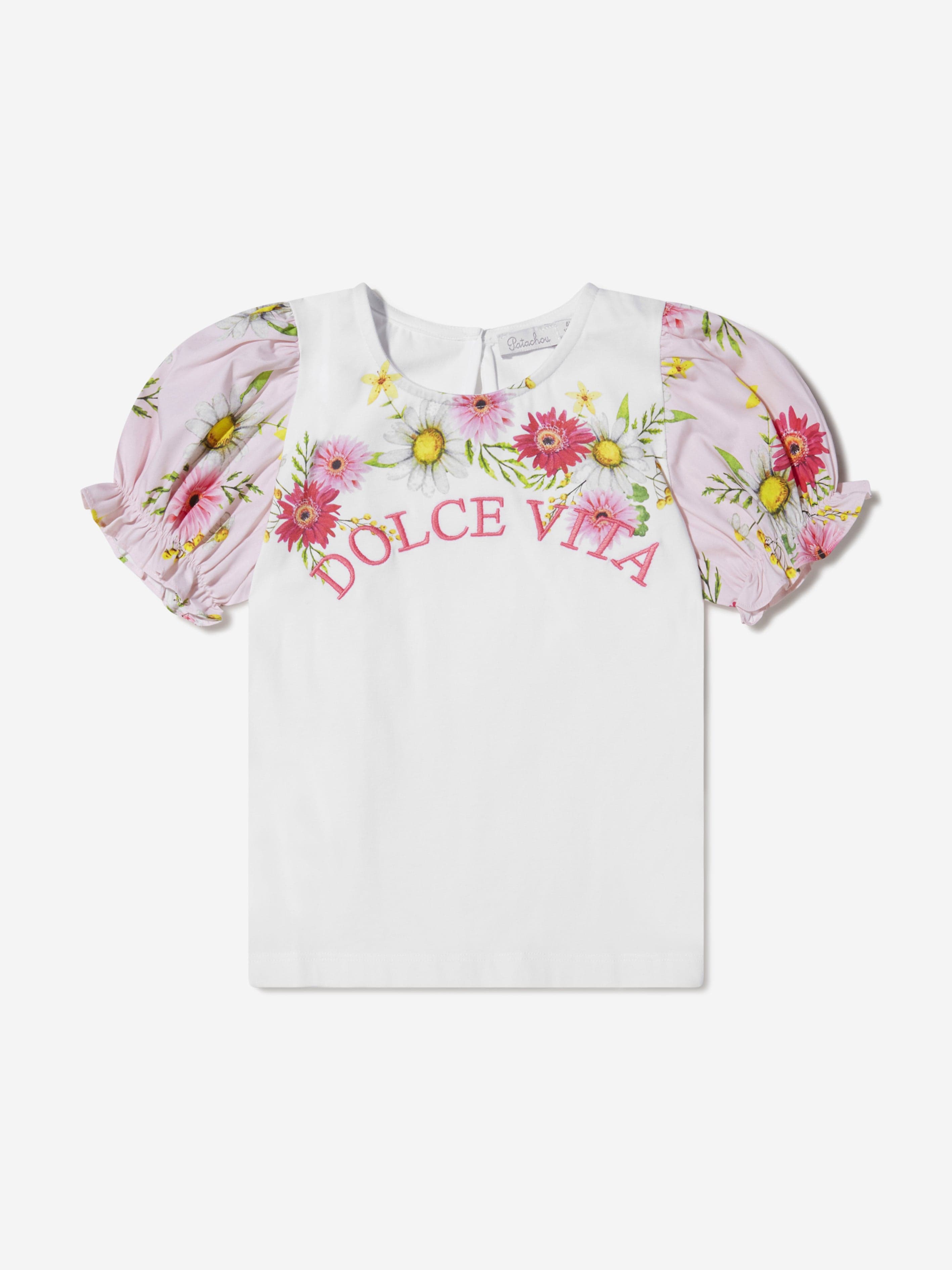 Patachou Girls Cotton Dolce Vita Floral T-Shirt