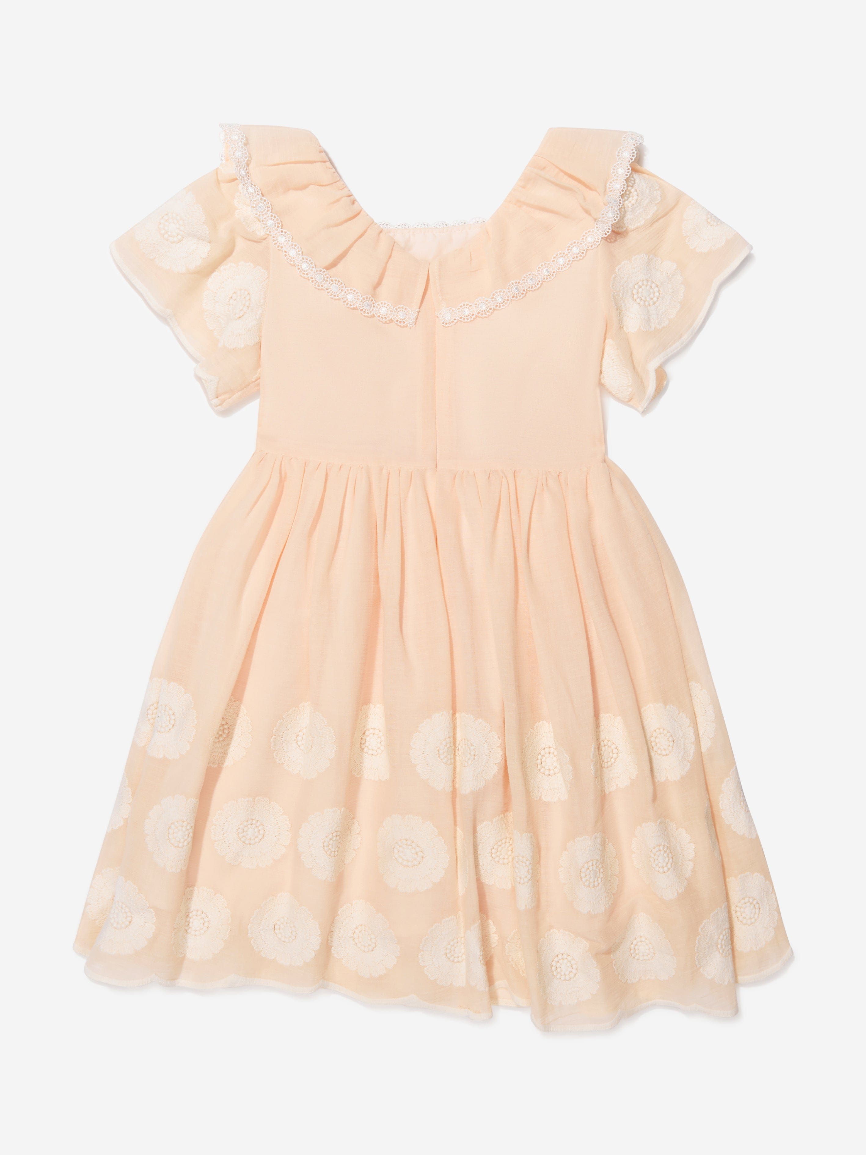 Patachou Girls Cotton Embroidered Dress