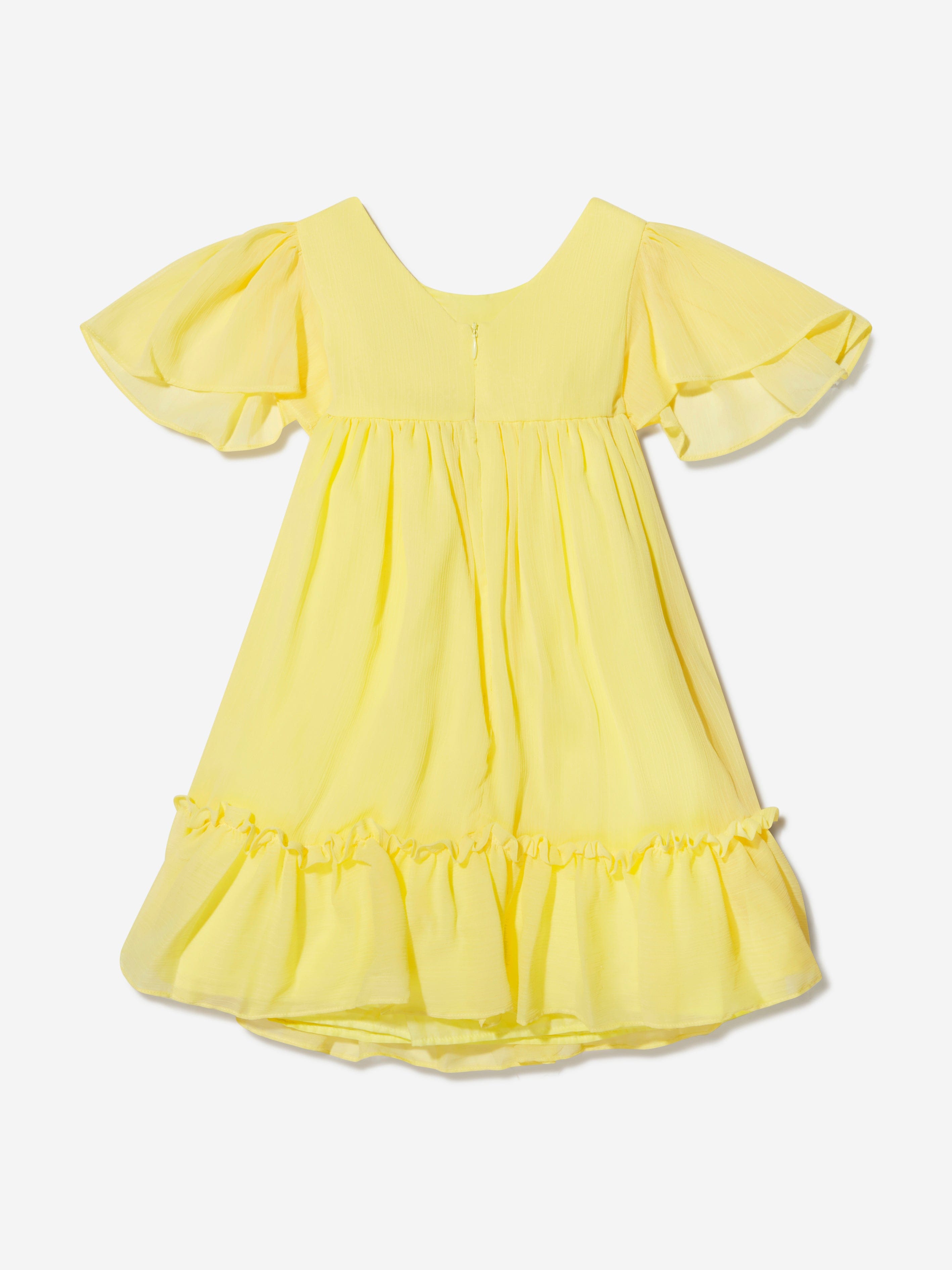 Patachou Girls Chiffon Bow Dress