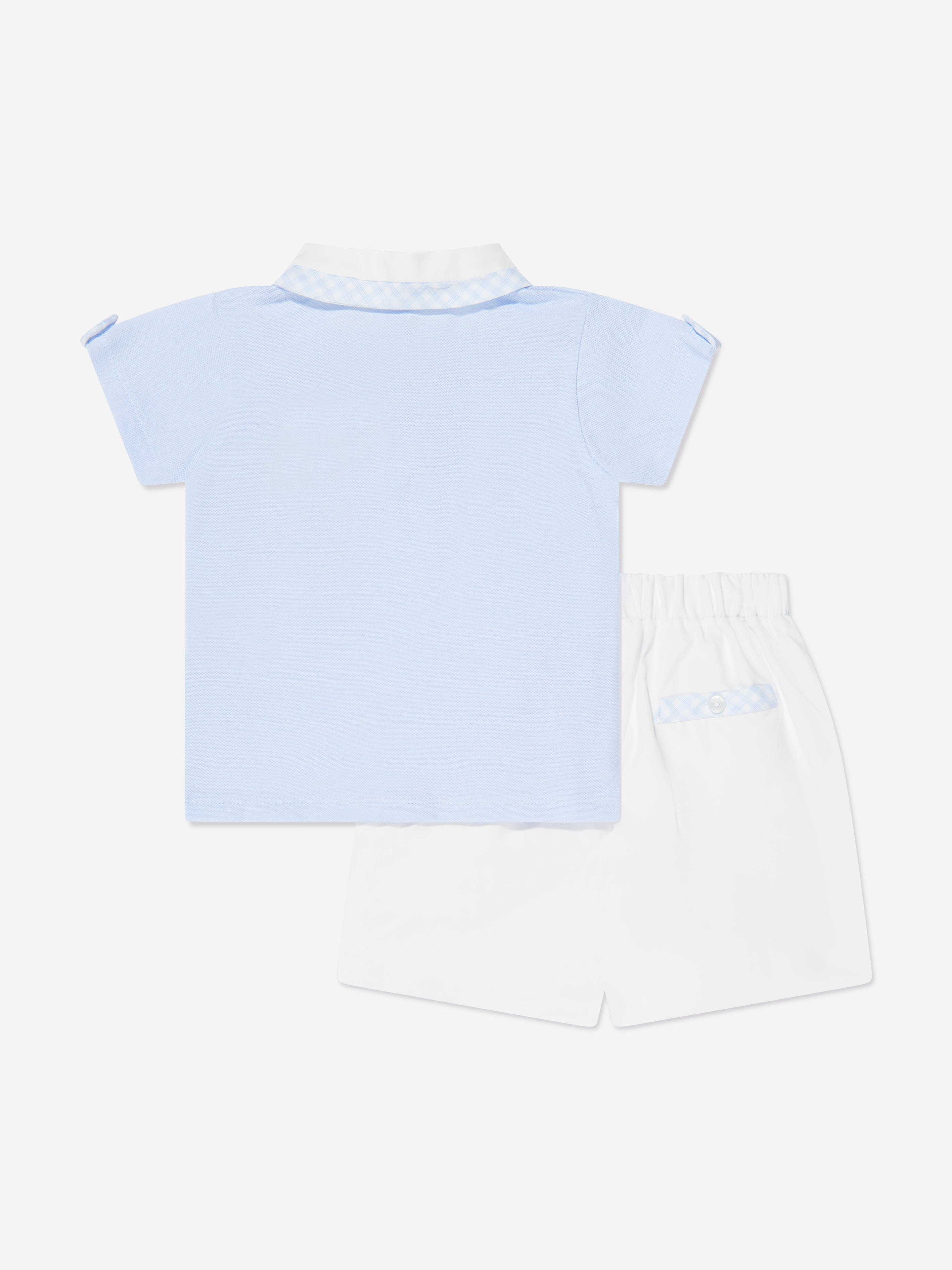 Patachou Boys Top And Shorts Set in Blue