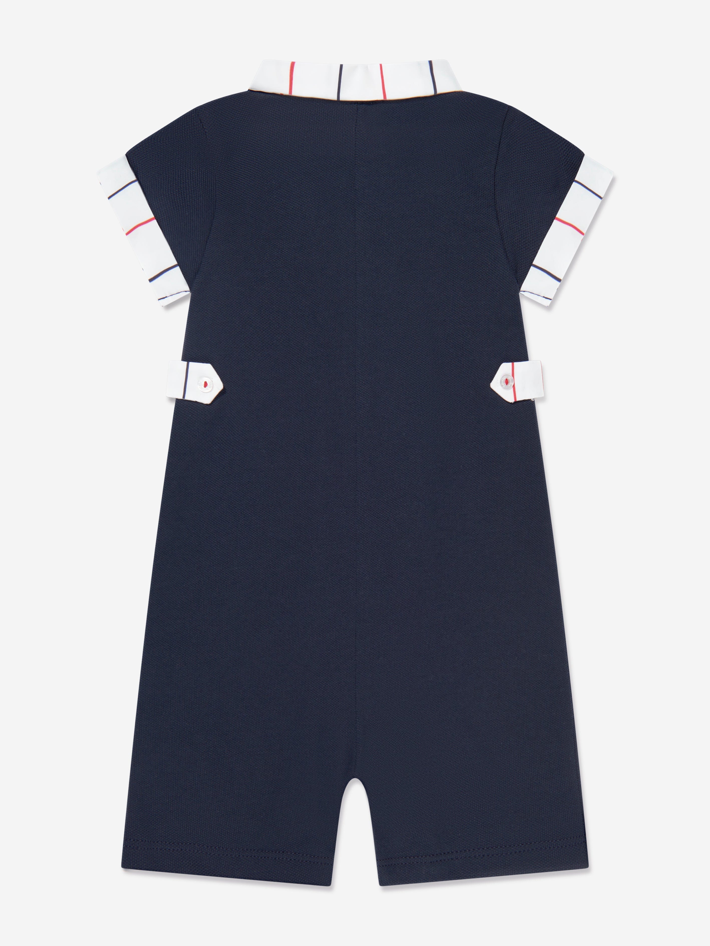 Patachou Baby Boys Sailboat Romper in Navy