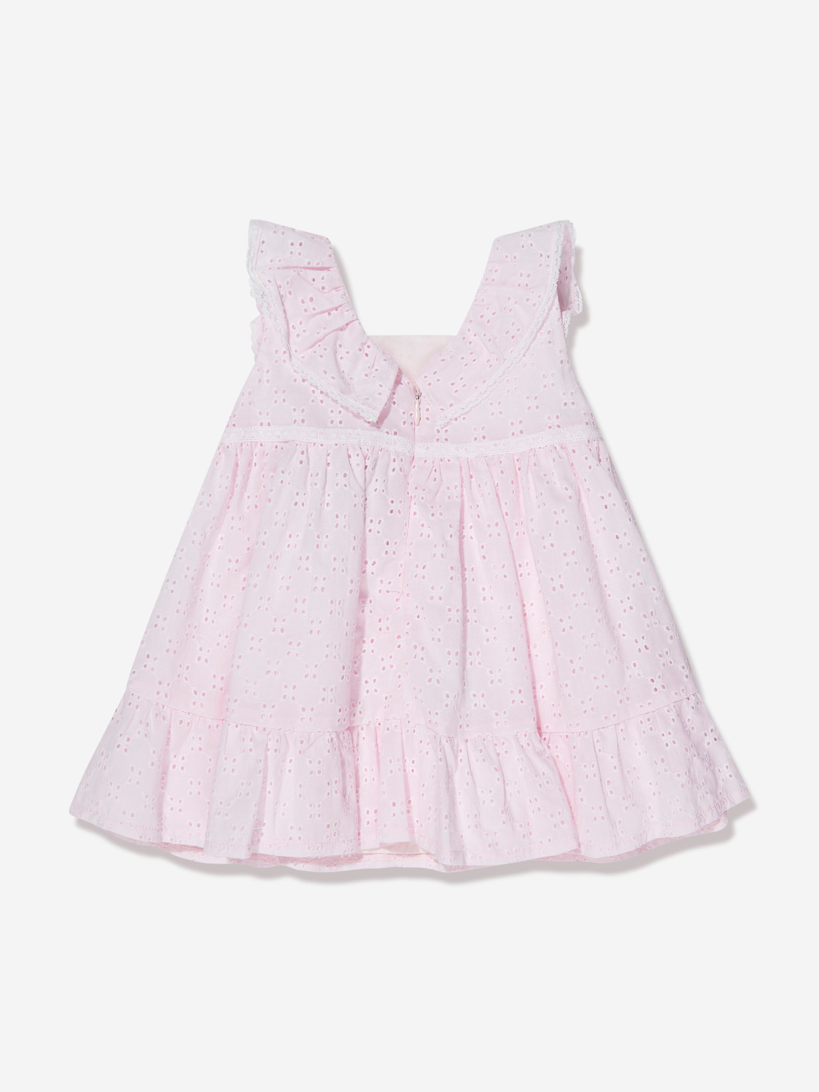 Patachou Girls Sleeveless Frilly Dress in Pink