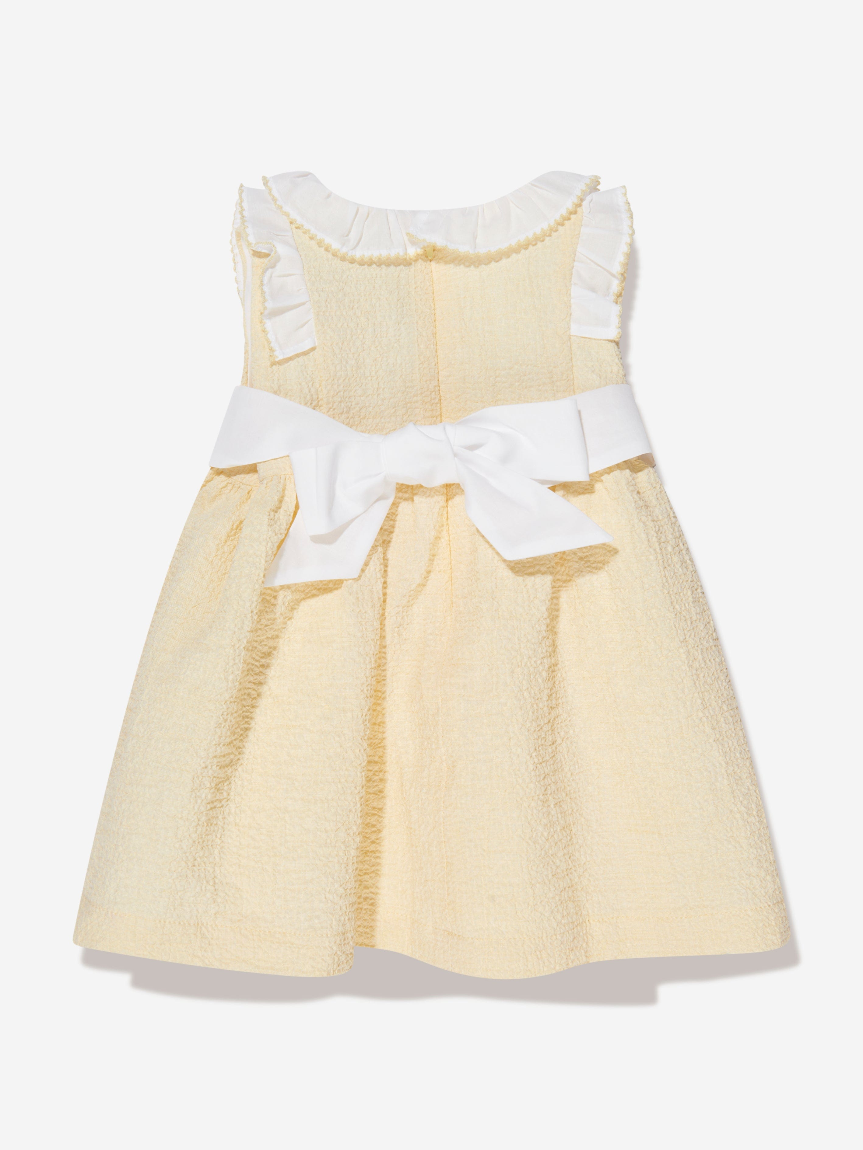 Patachou Girls Sleeveless Frilly Dress in Yellow