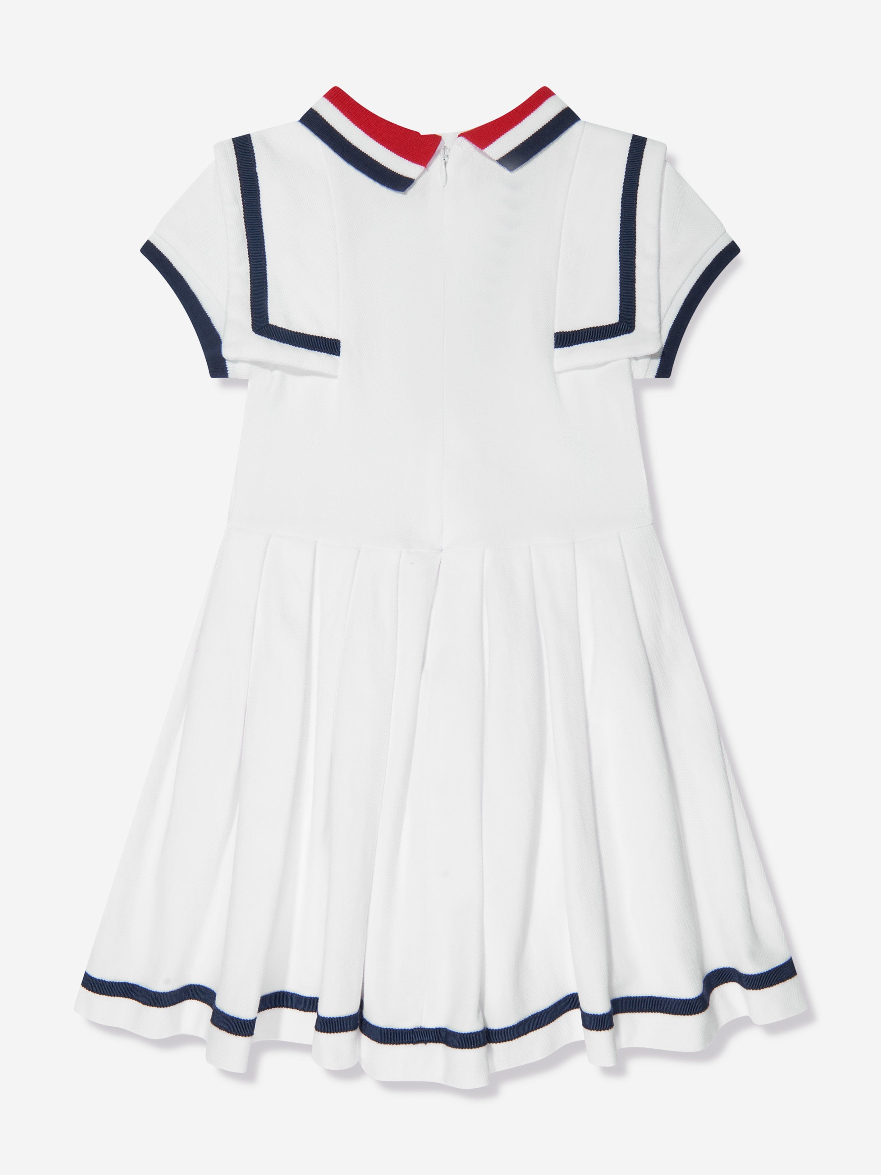 Patachou Girls Sailor Style Dress in White