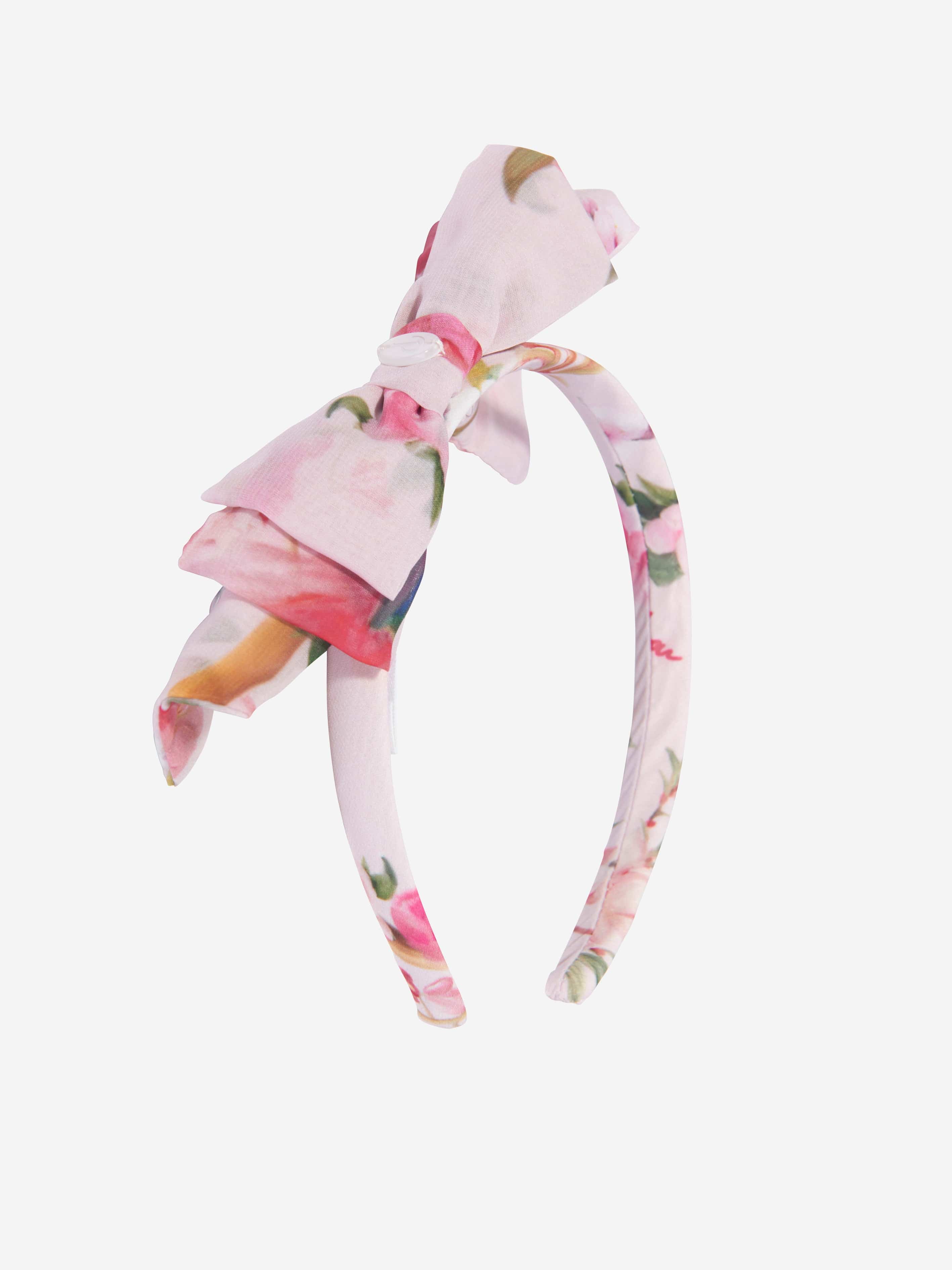 Patachou Girls Bow Headband in Pink