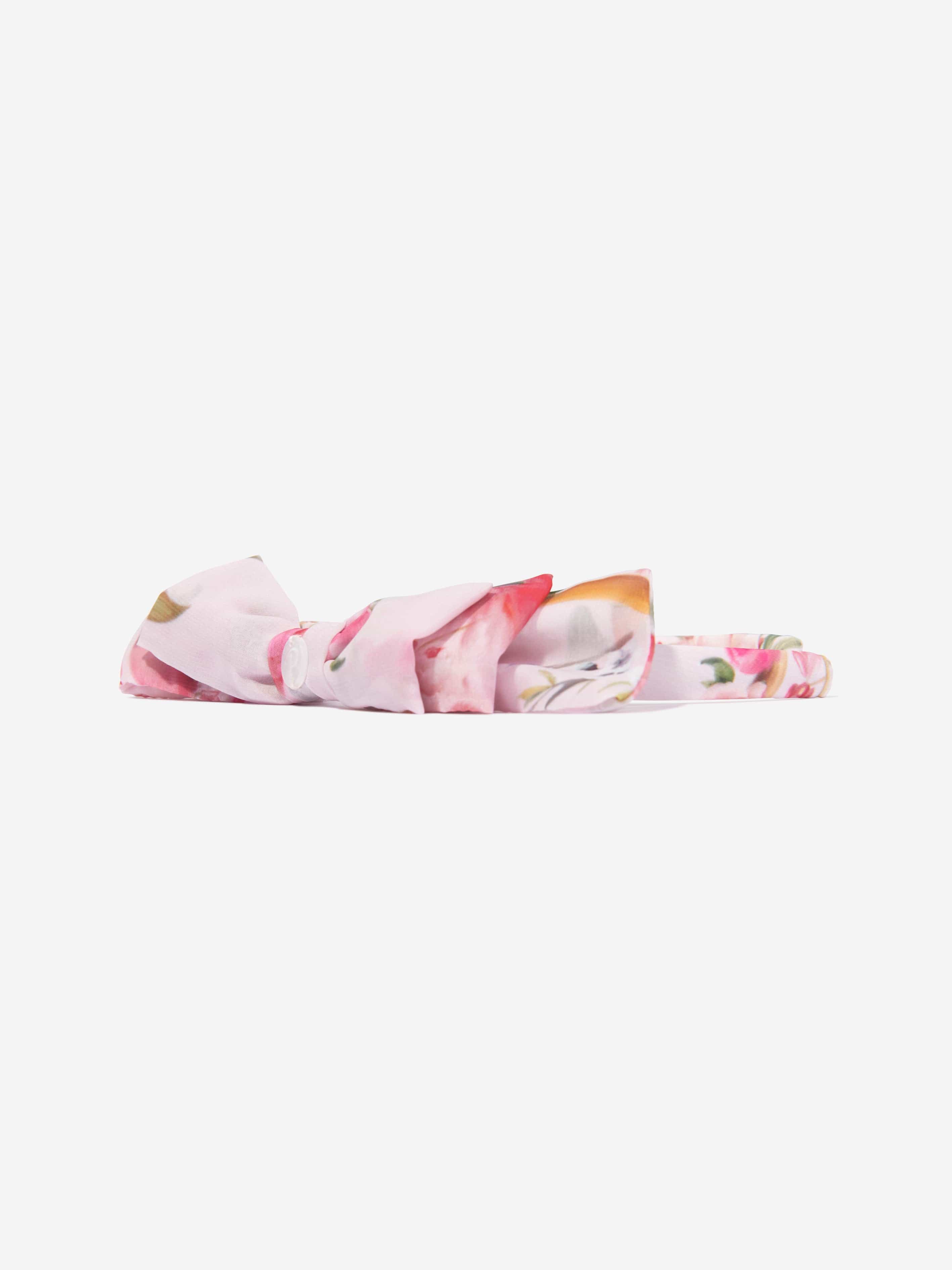 Patachou Girls Bow Headband in Pink