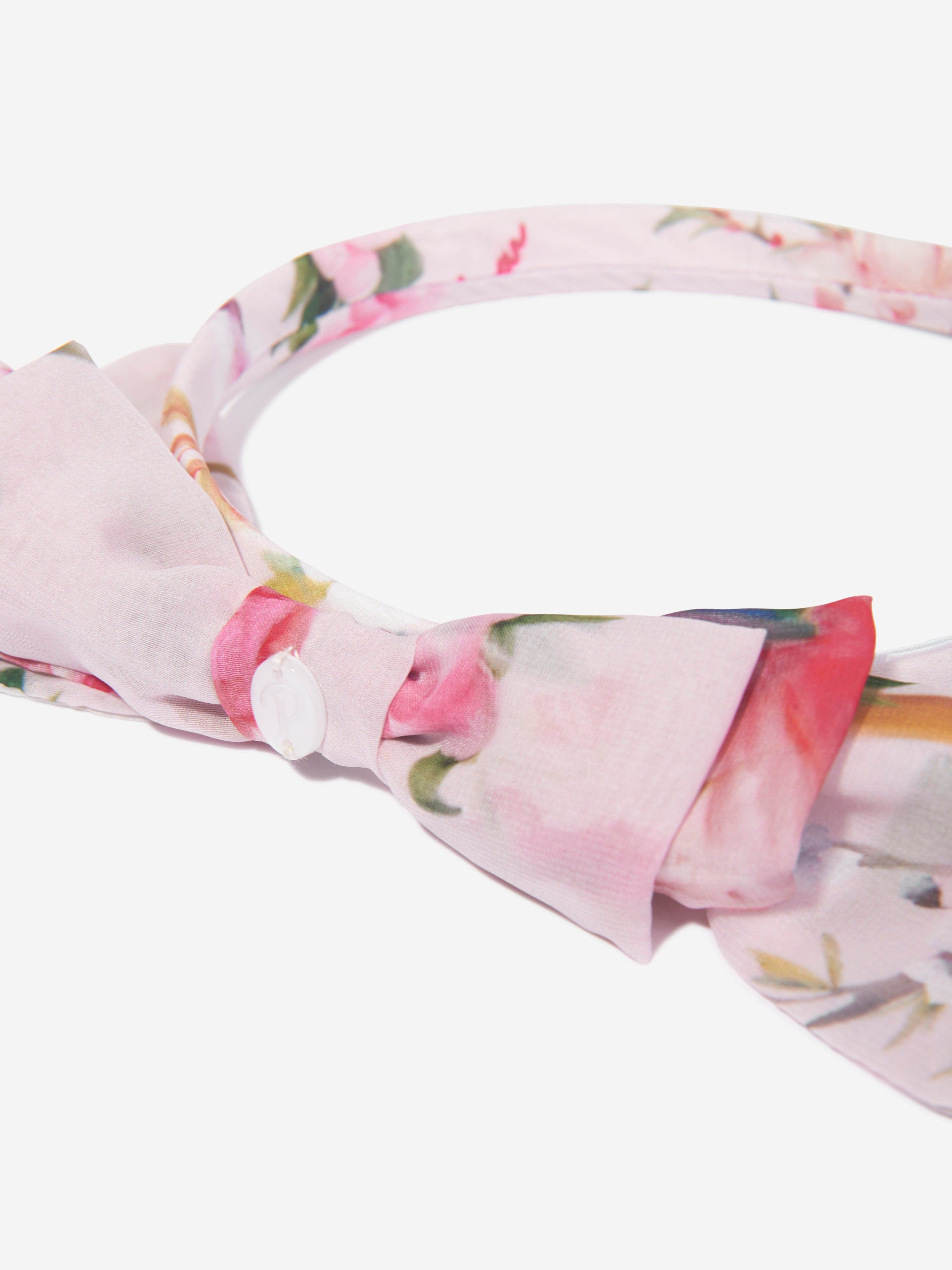 Patachou Girls Bow Headband in Pink