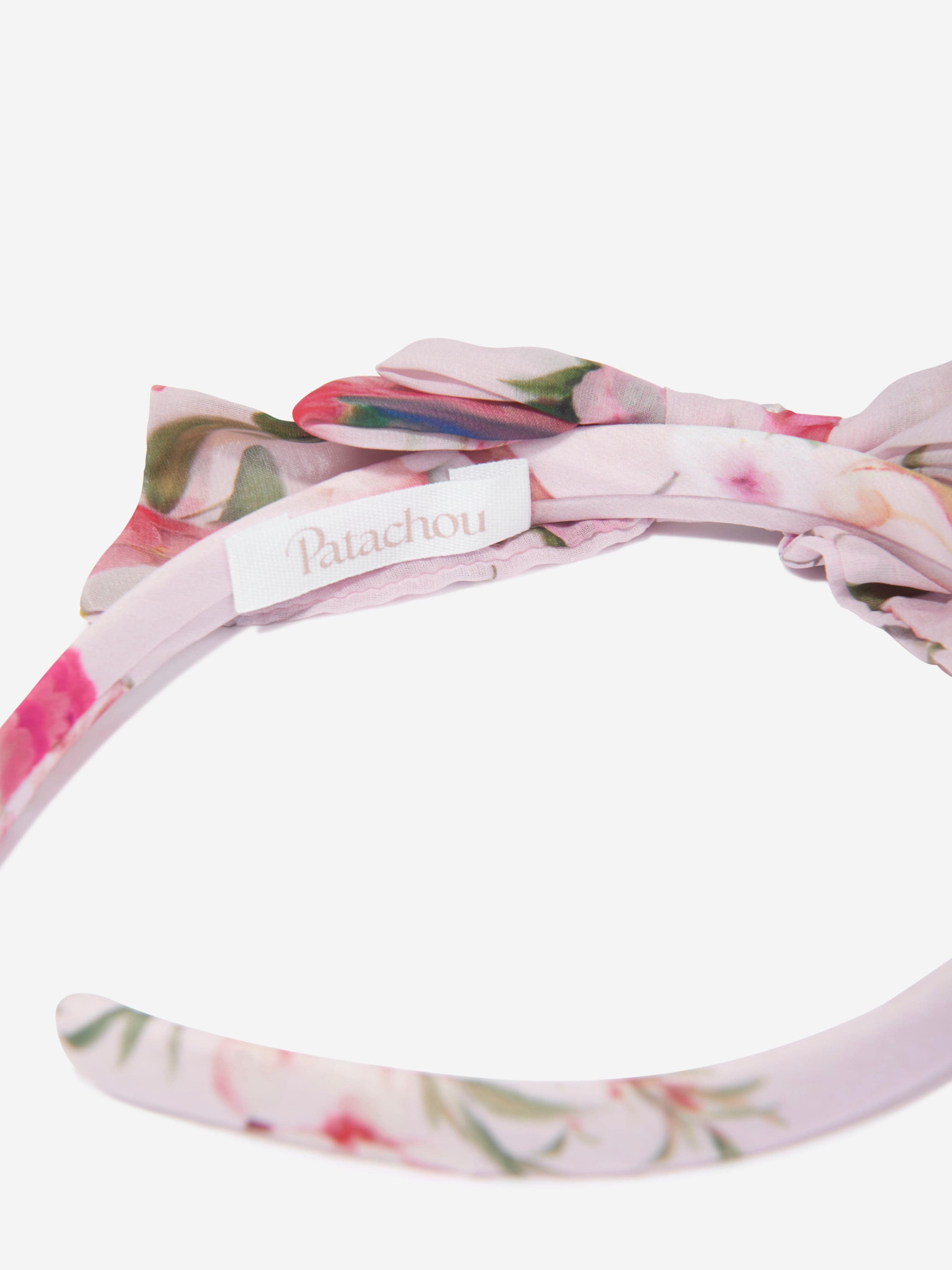 Patachou Girls Bow Headband in Pink