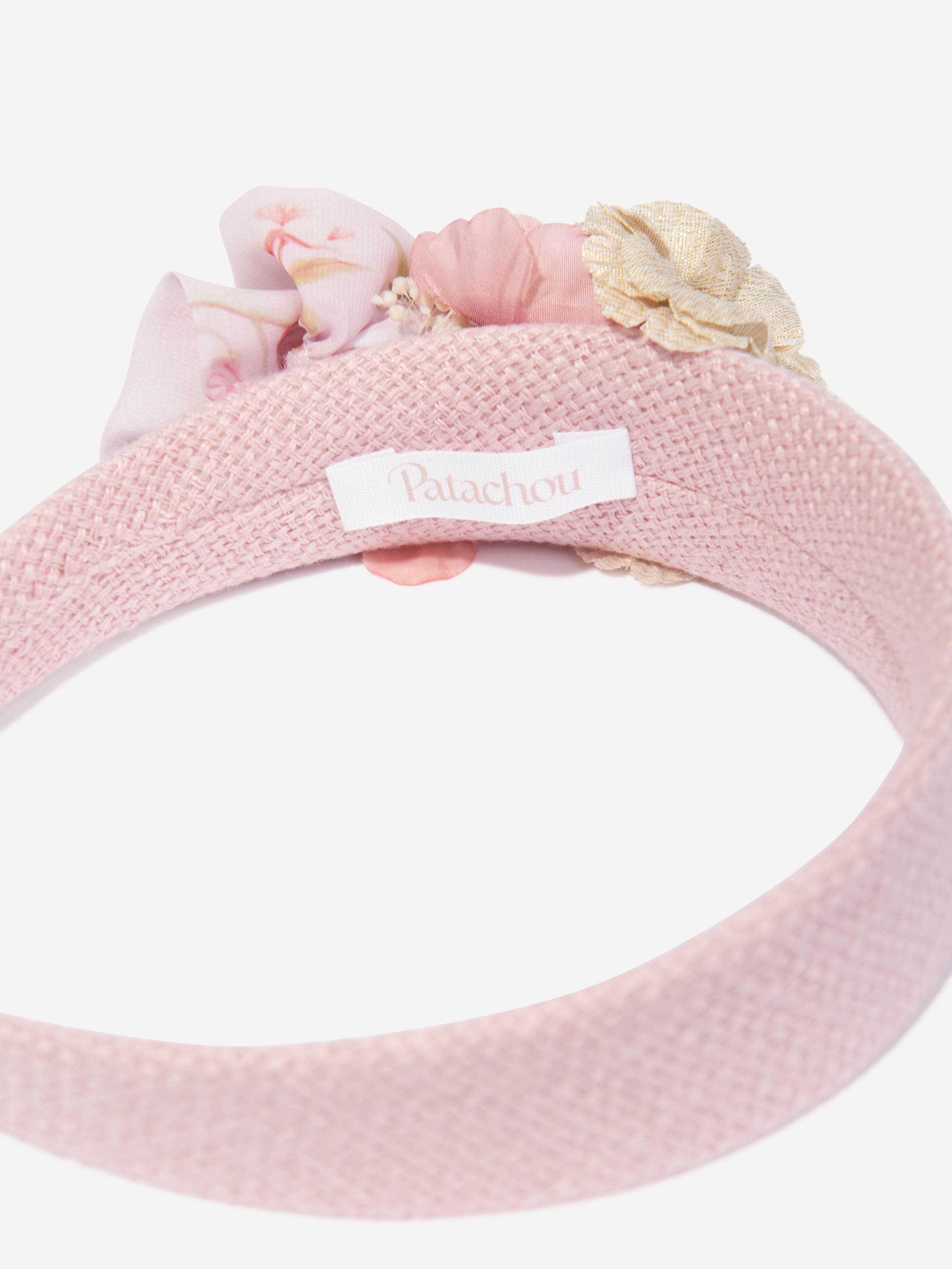 Patachou Girls Flower Headband in Pink