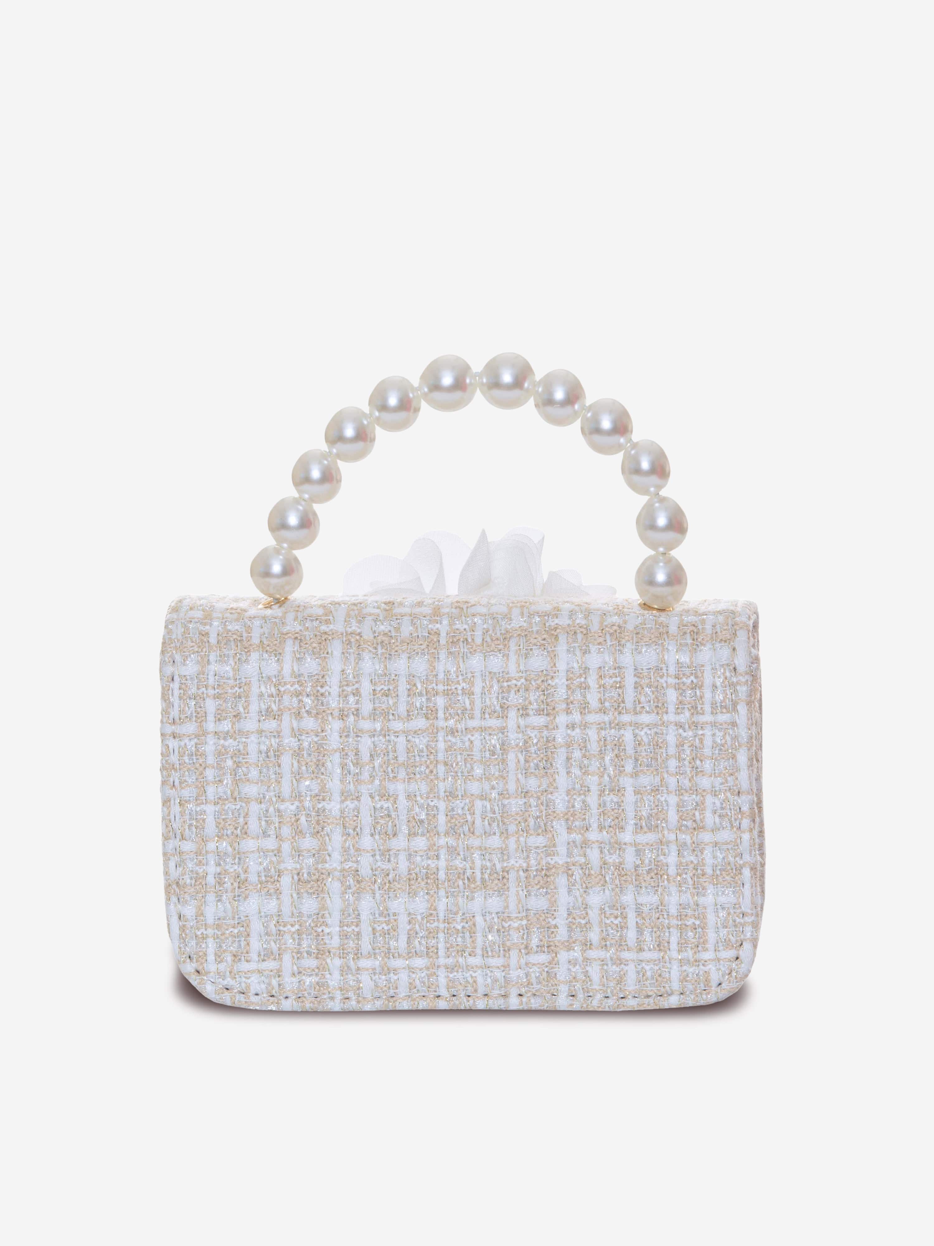 Patachou Girls Bow Handbag in Ivory