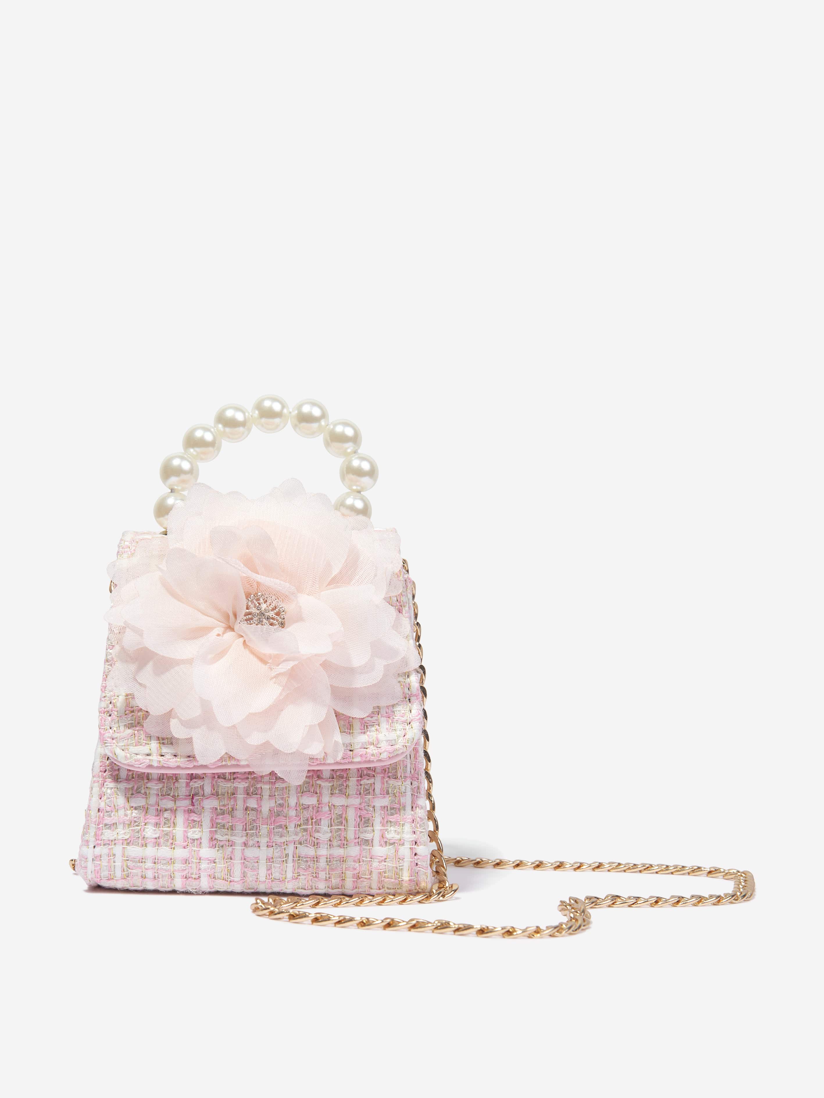 Patachou Girls Flower Handbag in Pink