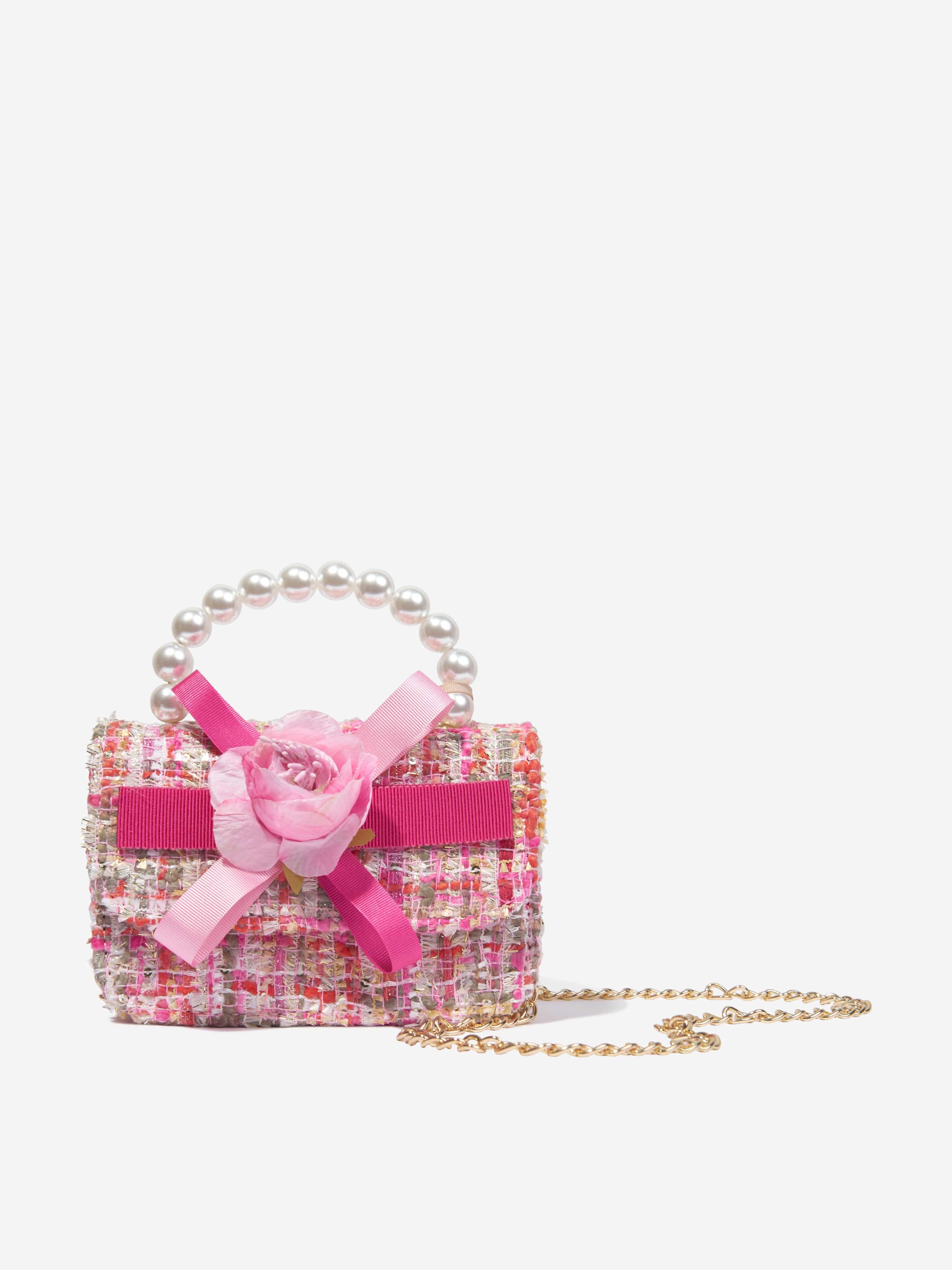 Patachou Girls Flower Handbag in Pink