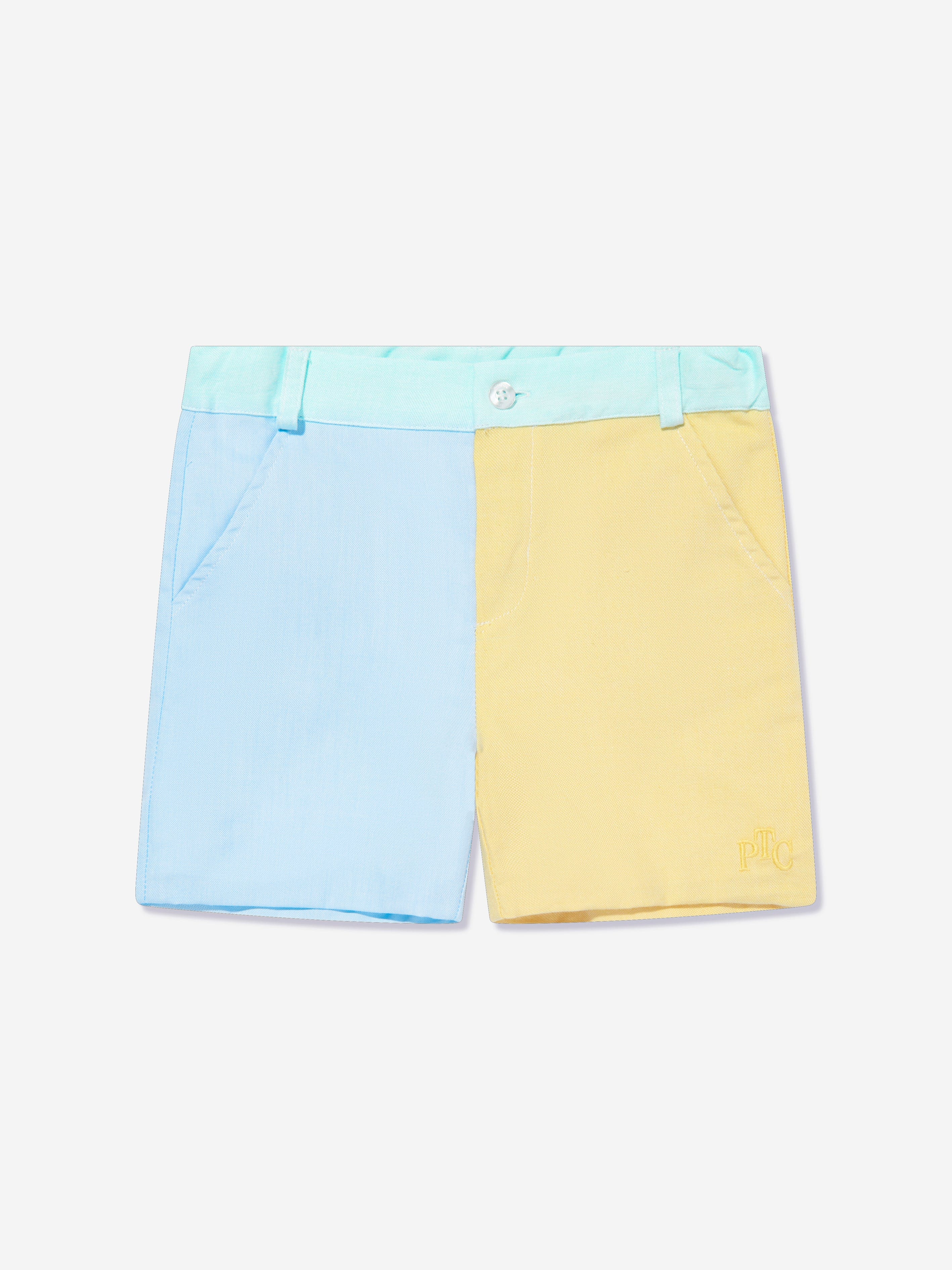 Patachou Boys Colourblock Shorts in Multicolour