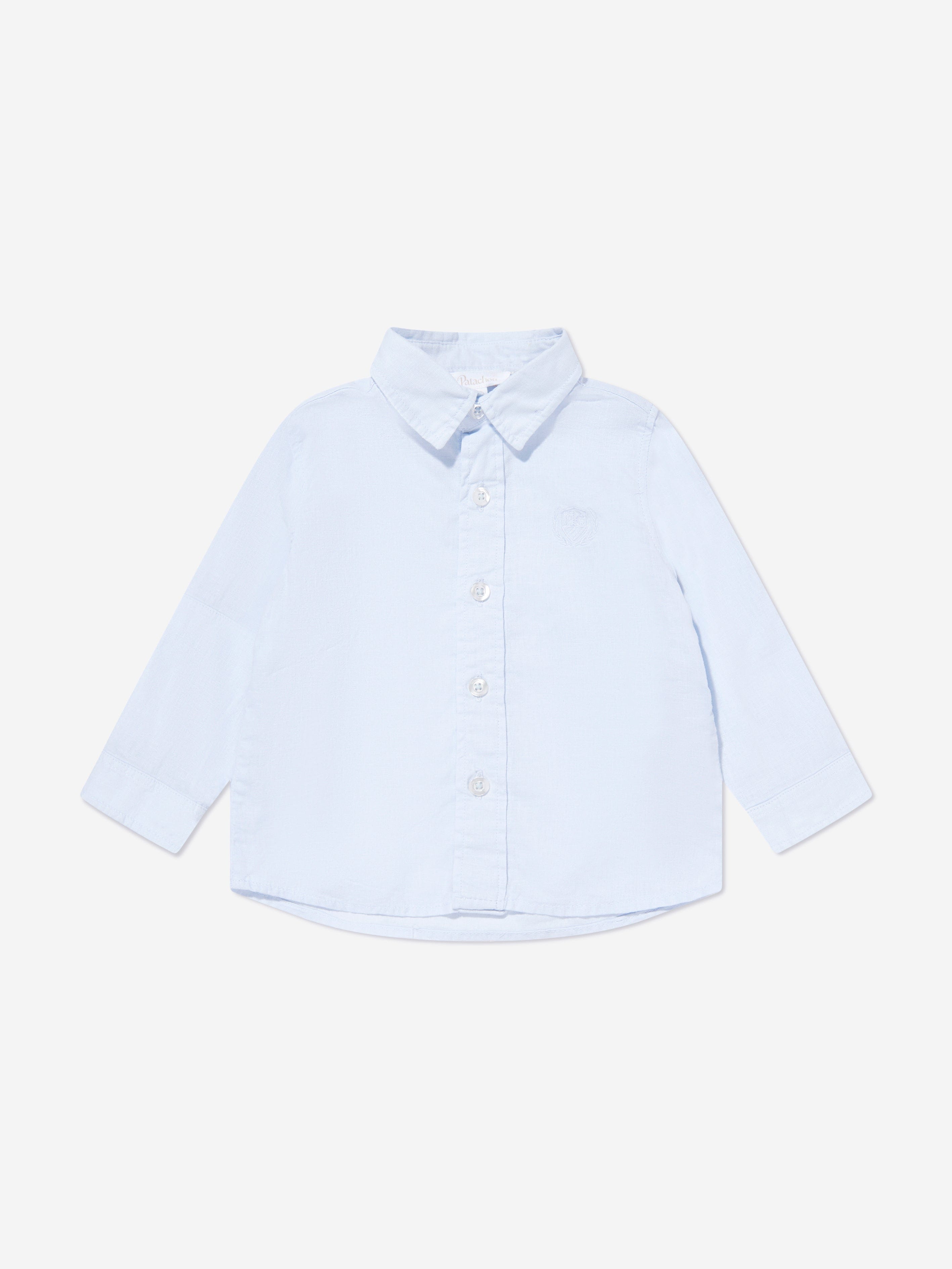 Patachou Boys Linen Shirt in Blue