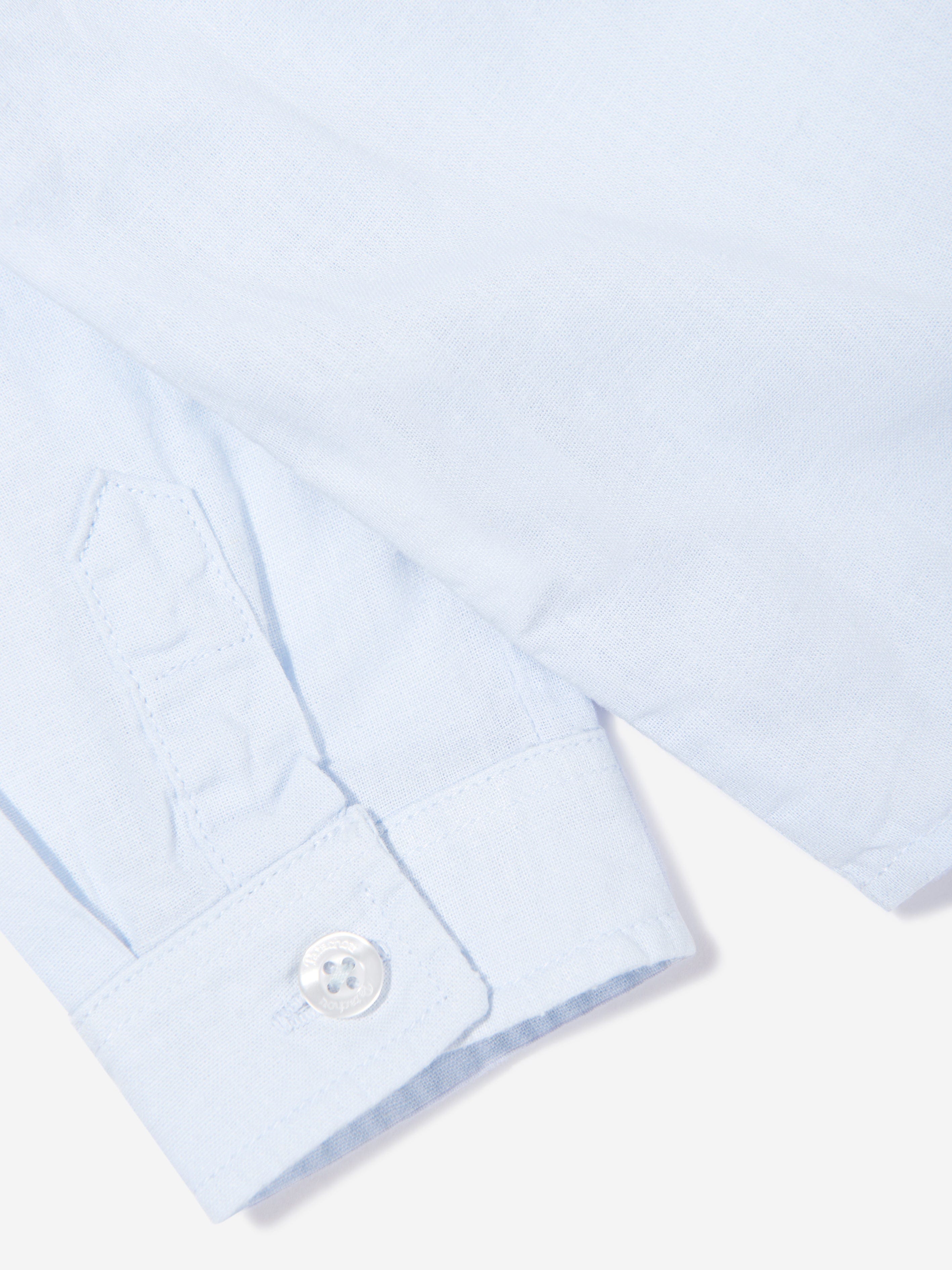 Patachou Boys Linen Shirt in Blue