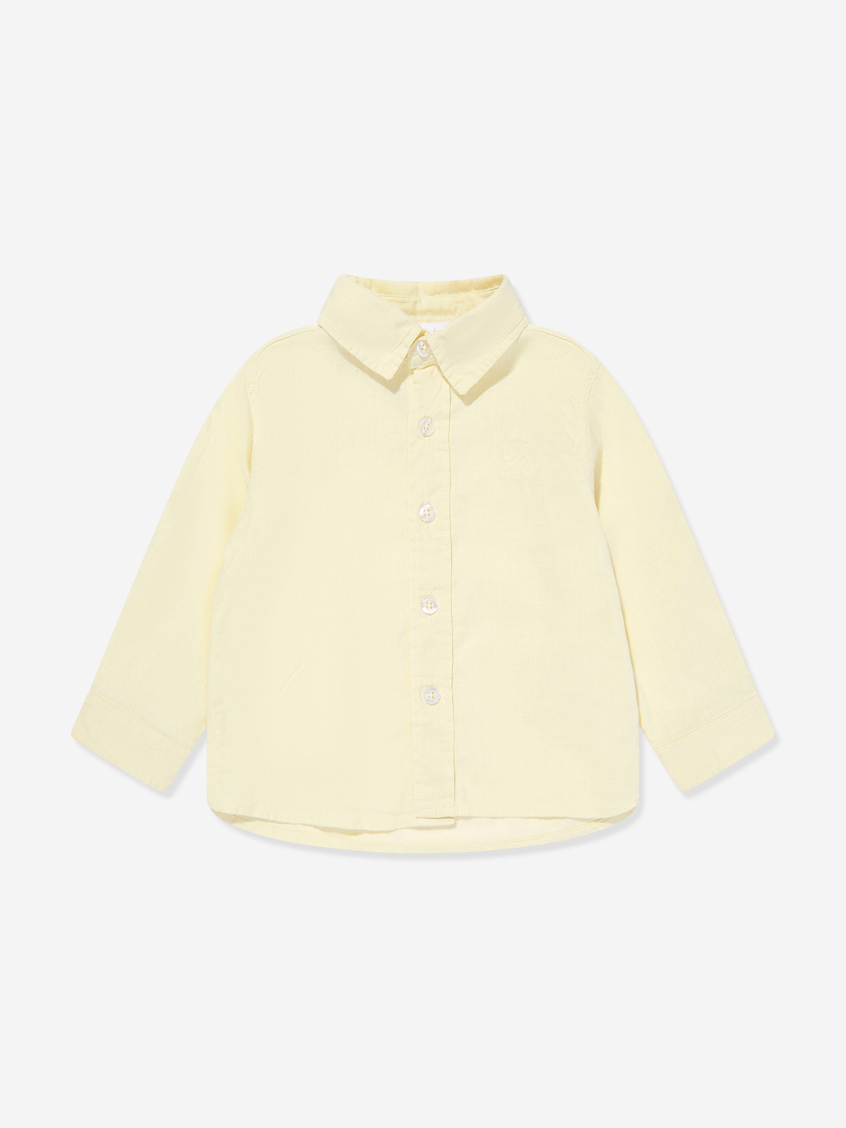 Patachou Boys Linen Shirt in Yellow